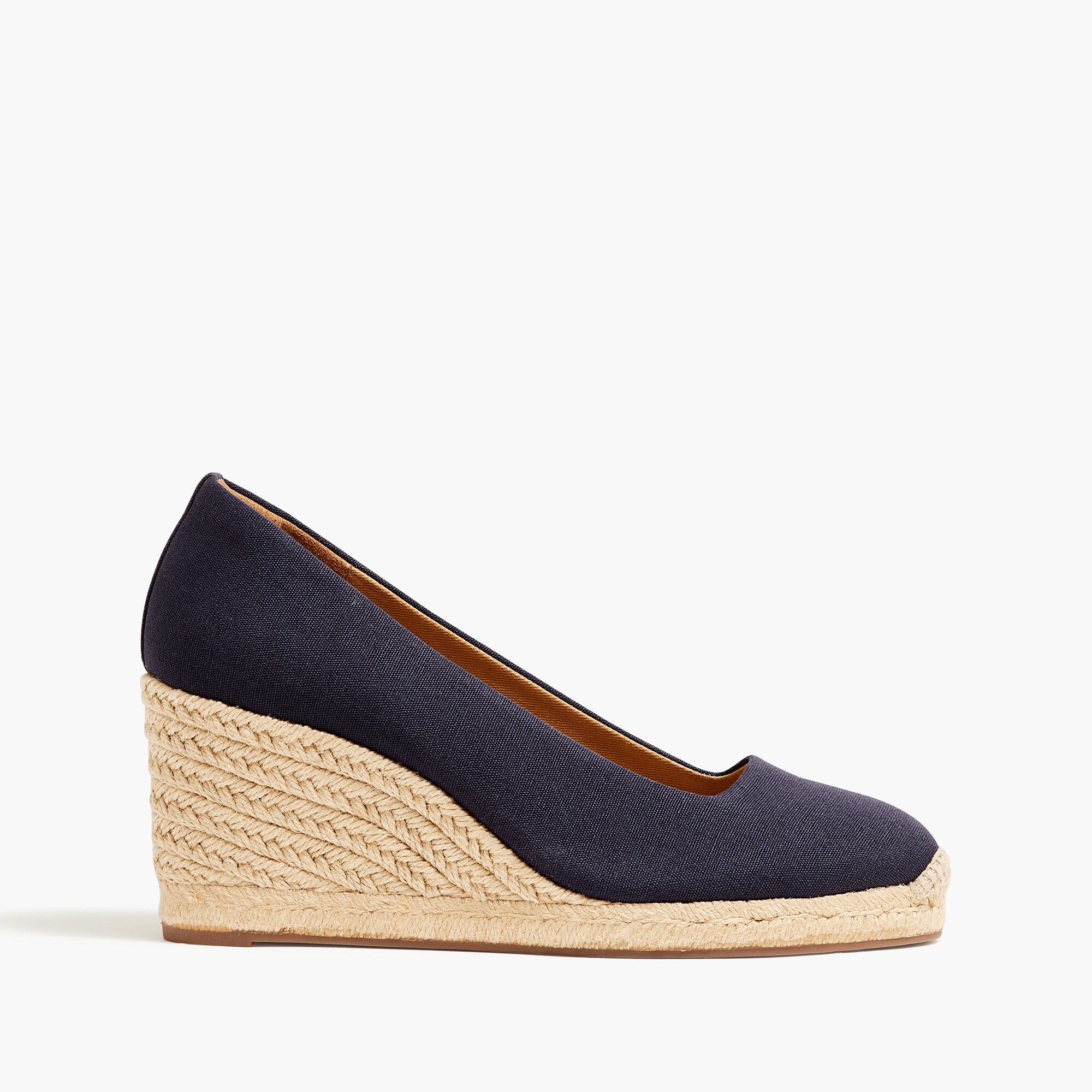Canvas espadrille wedges