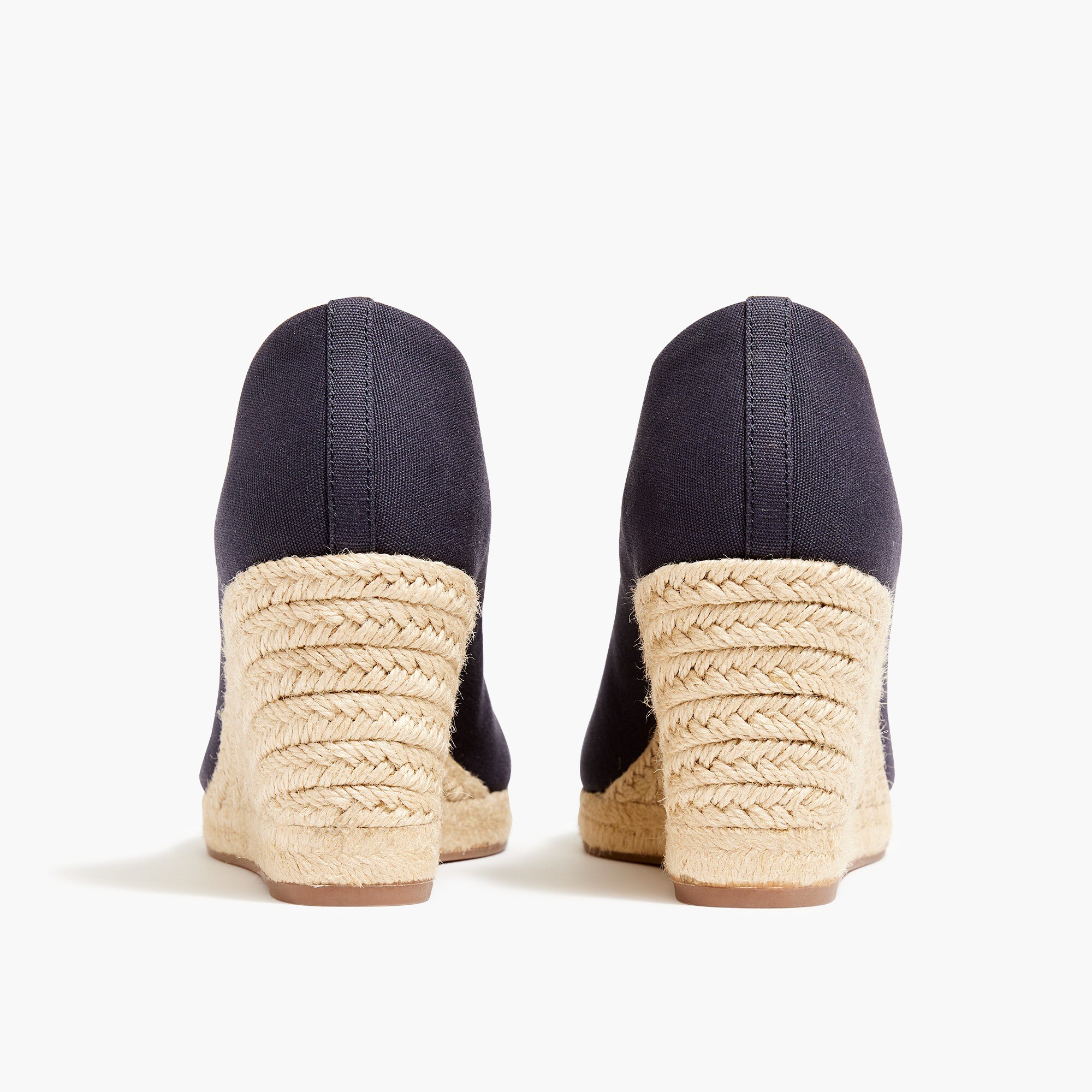 Canvas espadrille wedges