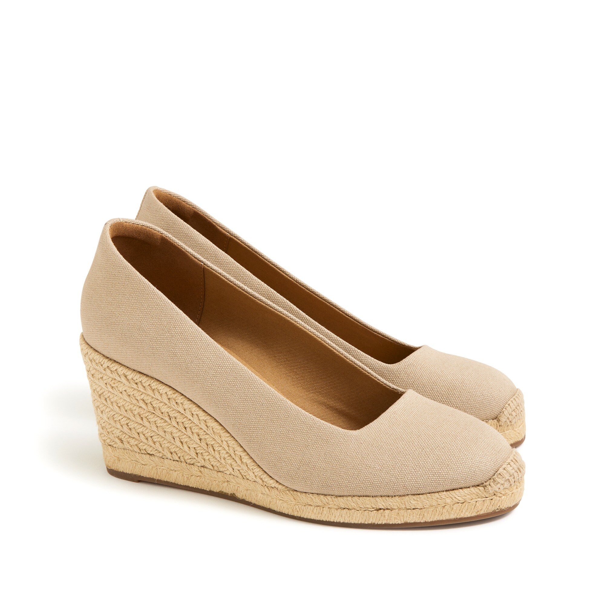  Canvas espadrille wedges