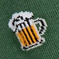 Chicken and waffles socks JUNGLE GREEN