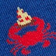 Chicken and waffles socks GULF BLUE