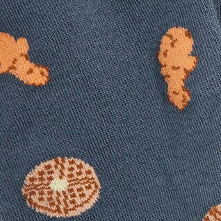 Chicken and waffles socks OPAL BLUE