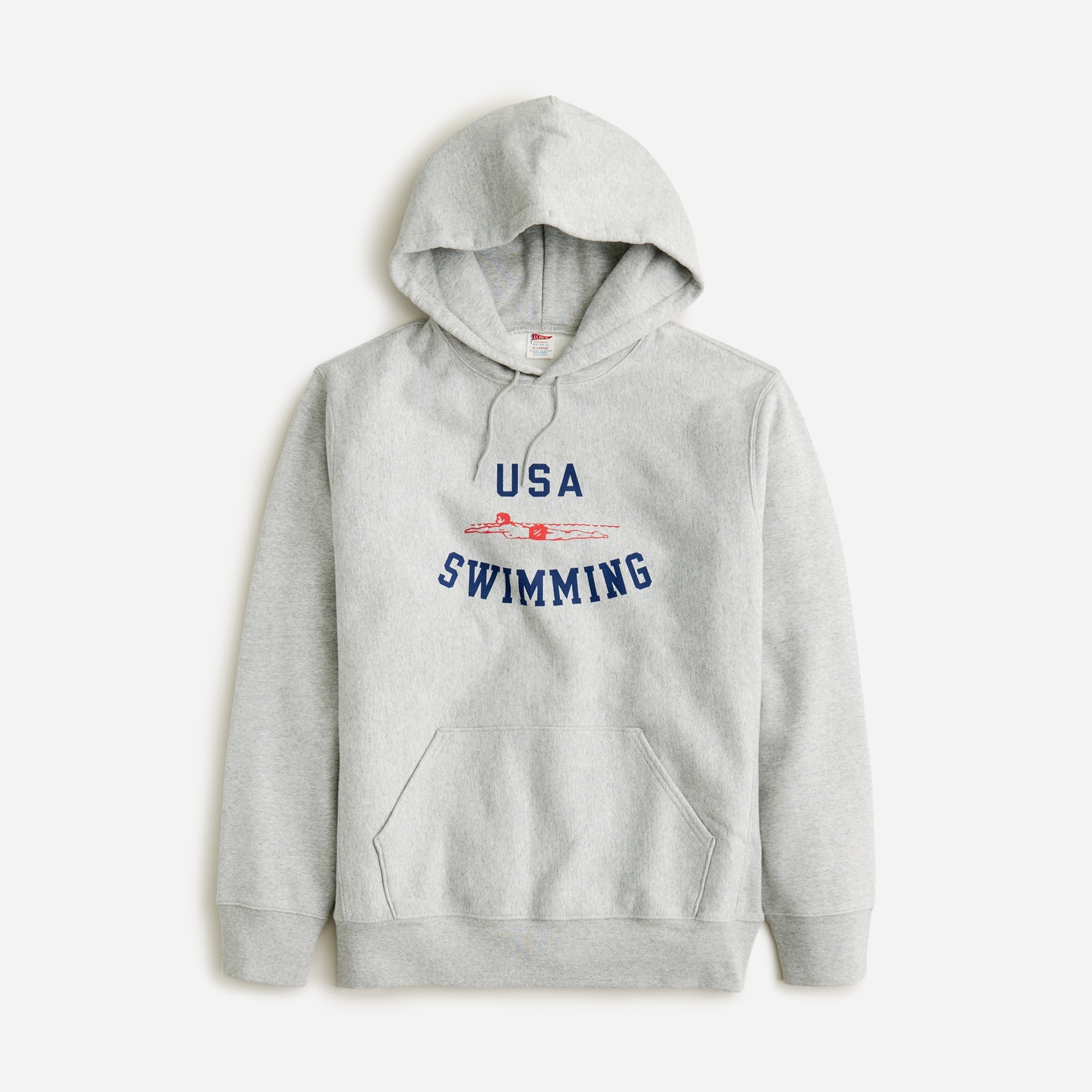 mens Limited-edition USA Swimming&reg; X J.Crew heritage 14 oz. fleece graphic hoodie