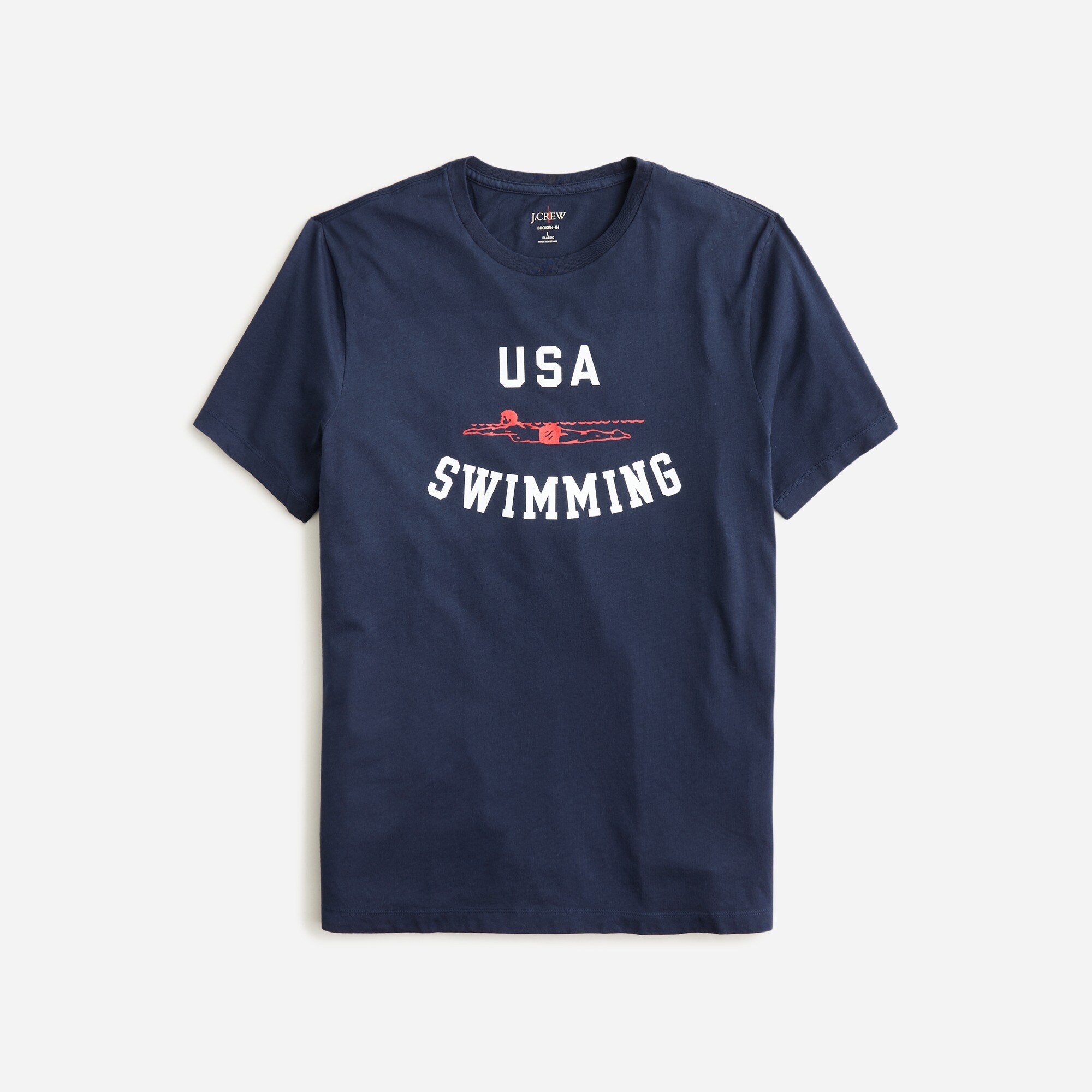 Limited-edition USA Swimming® X J.Crew Broken-in graphic T-shirt