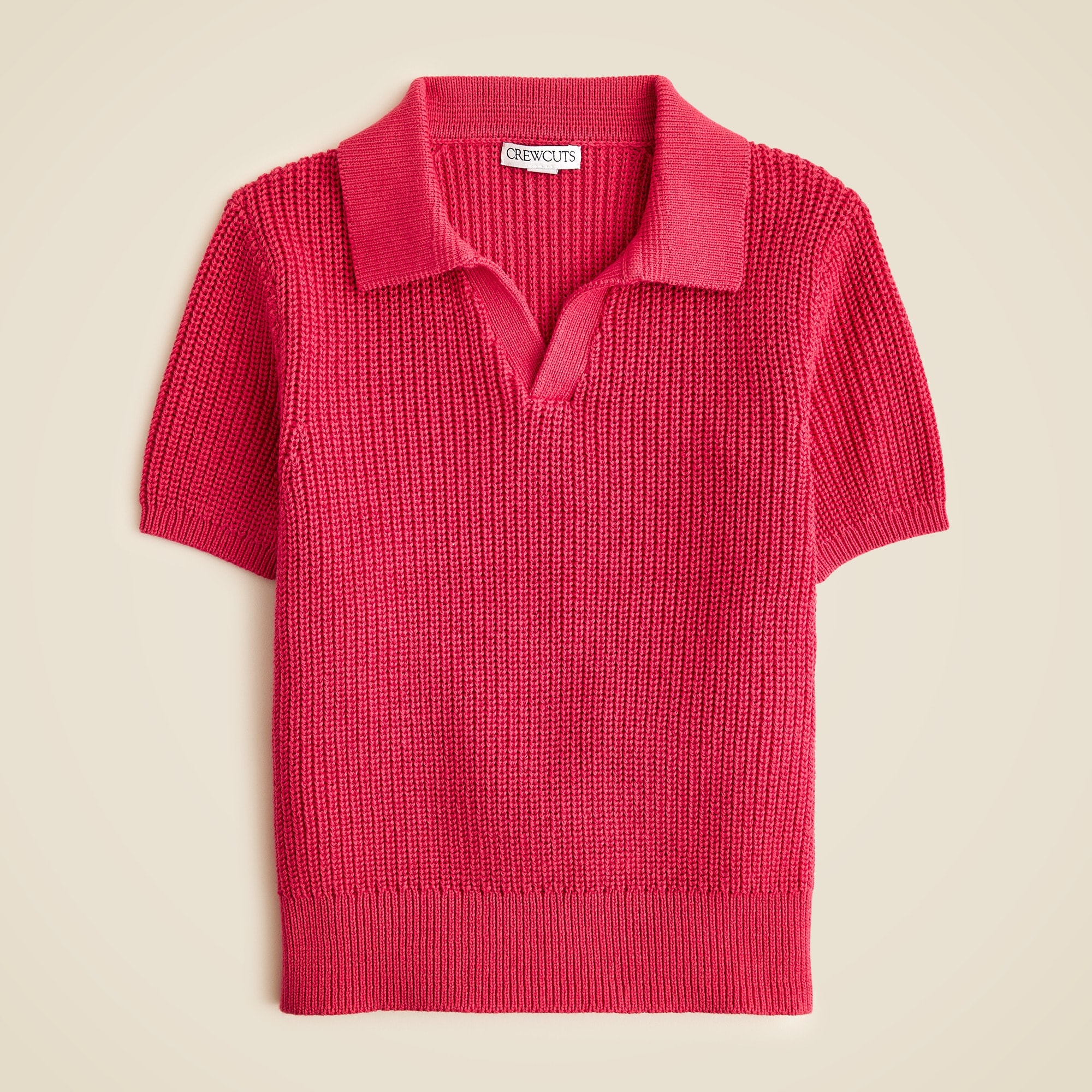 Kids' short-sleeve johnny-collar sweater-polo