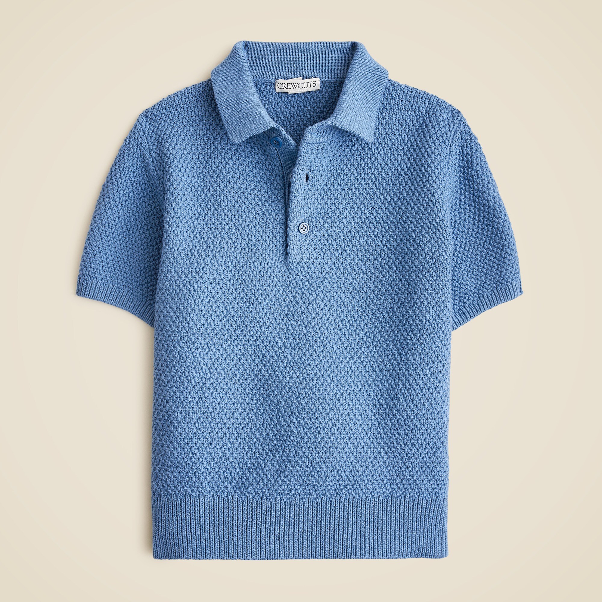 boys Kids' short-sleeve seed-stitch sweater-polo