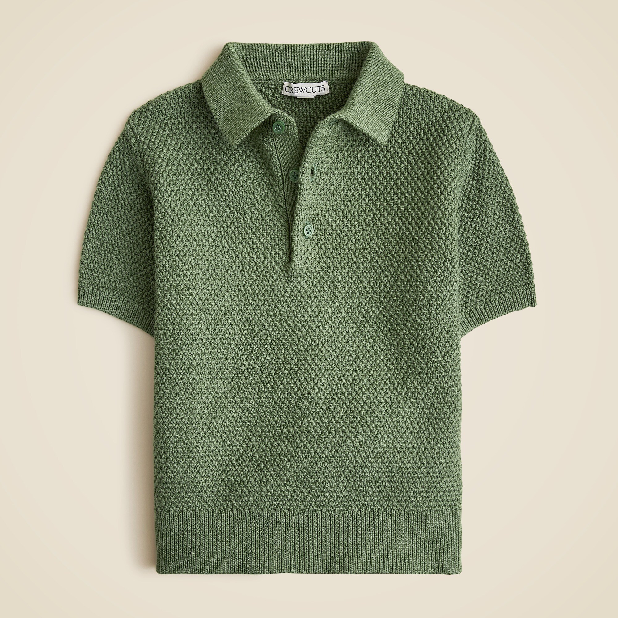 boys Kids' short-sleeve seed-stitch sweater-polo