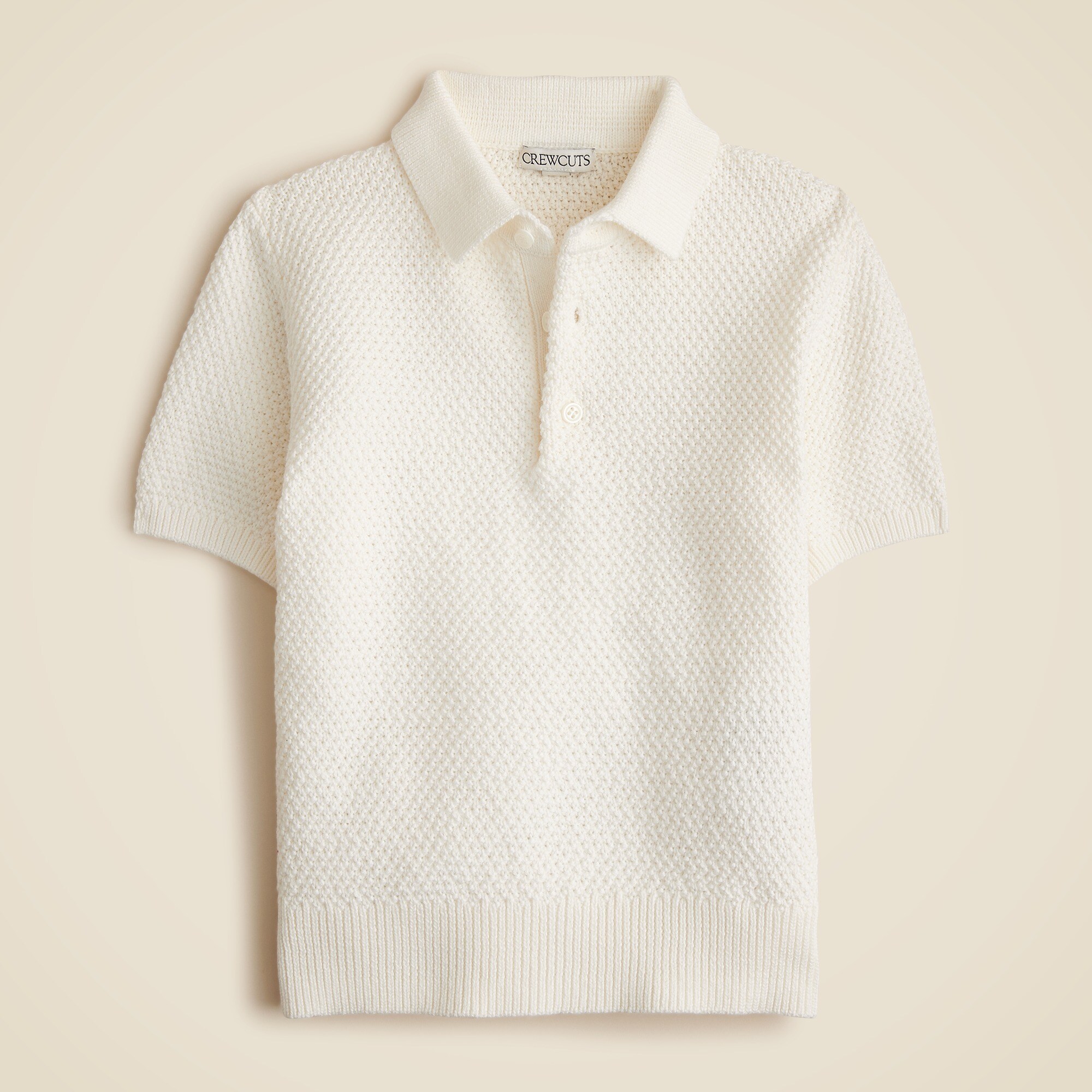 boys Kids' short-sleeve seed-stitch sweater-polo