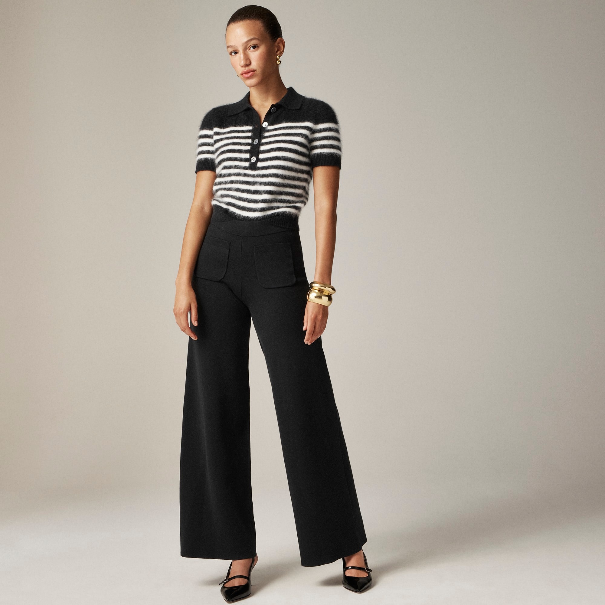 womens Sailor sweater trouser in TENCEL&trade; lyocell blend