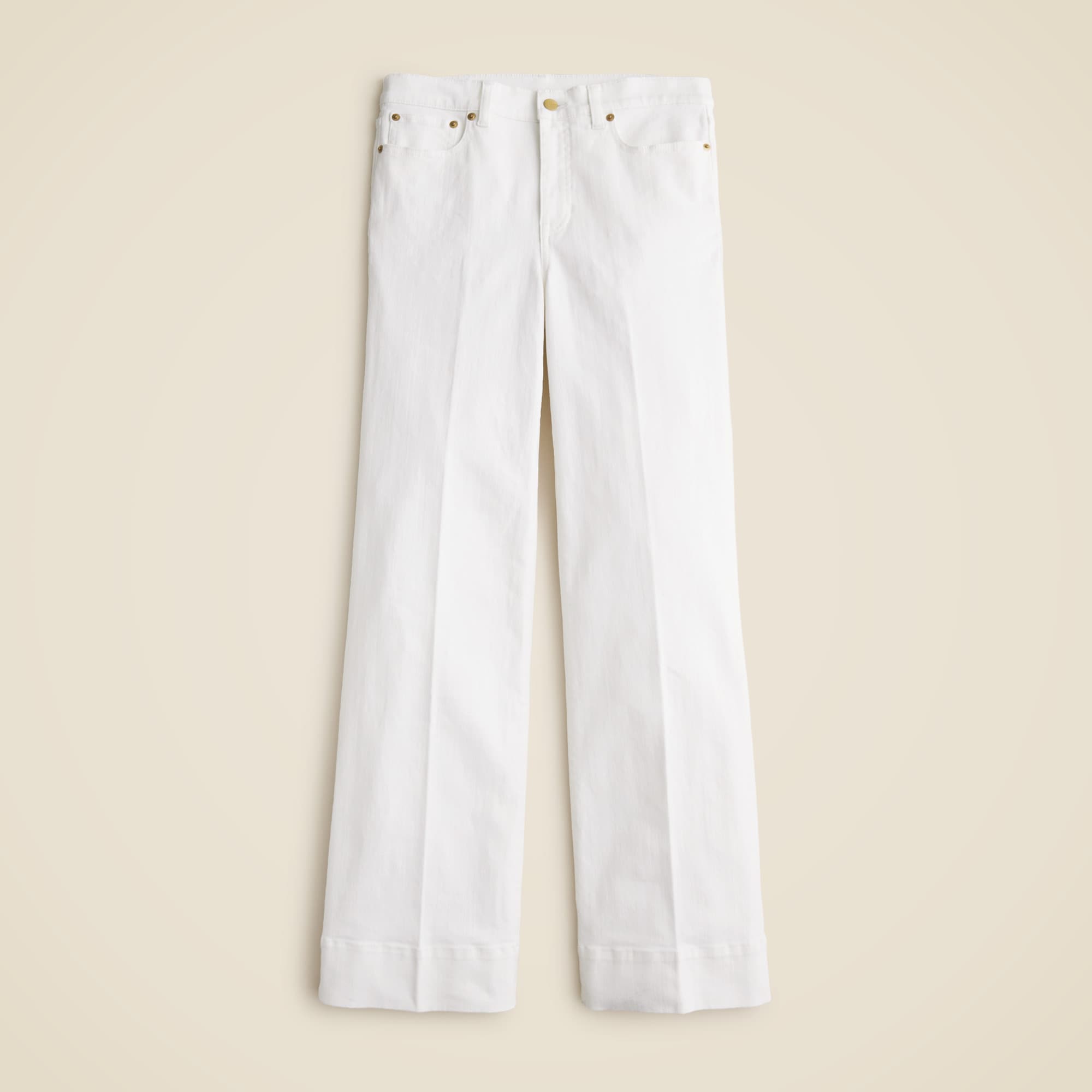 High-rise denim trouser jean
