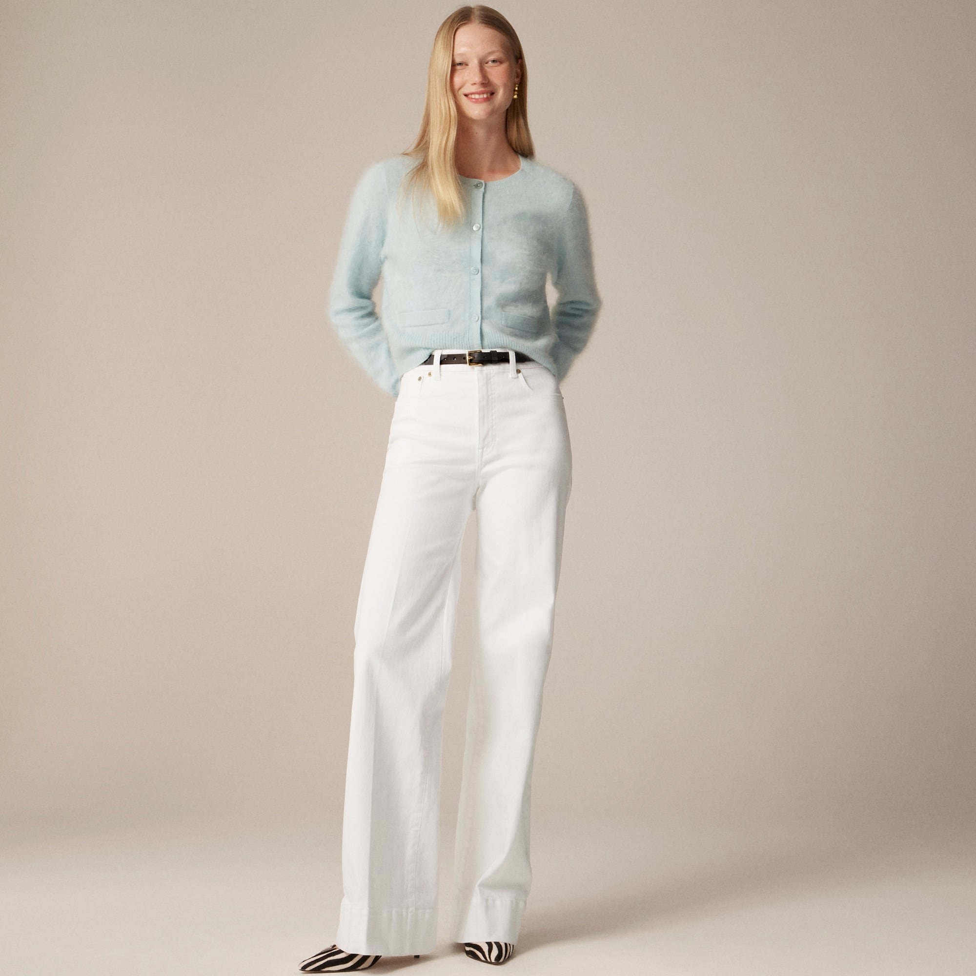 womens New high-rise denim trouser jean