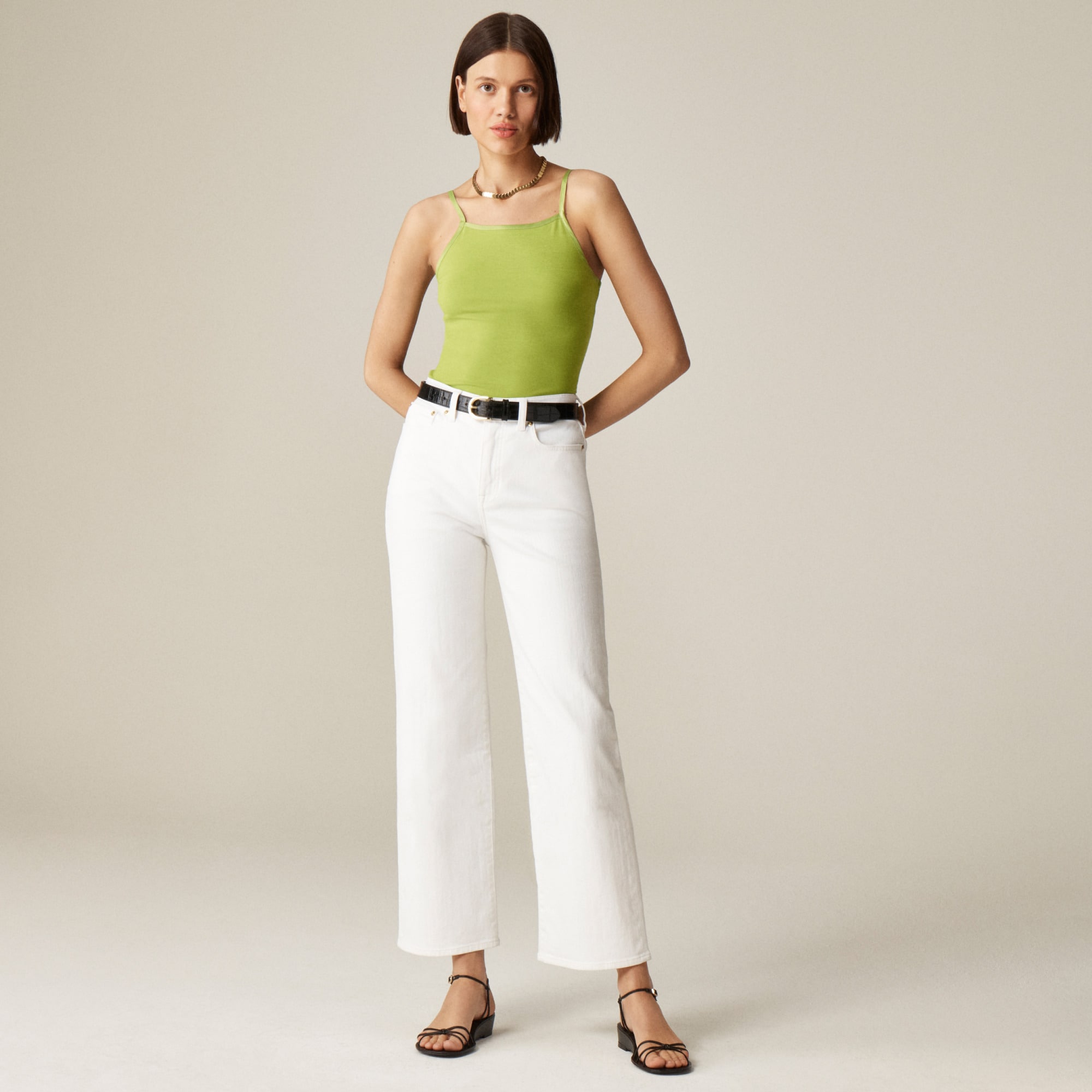 High-rise slim-wide jean in 1996 semi-stretch