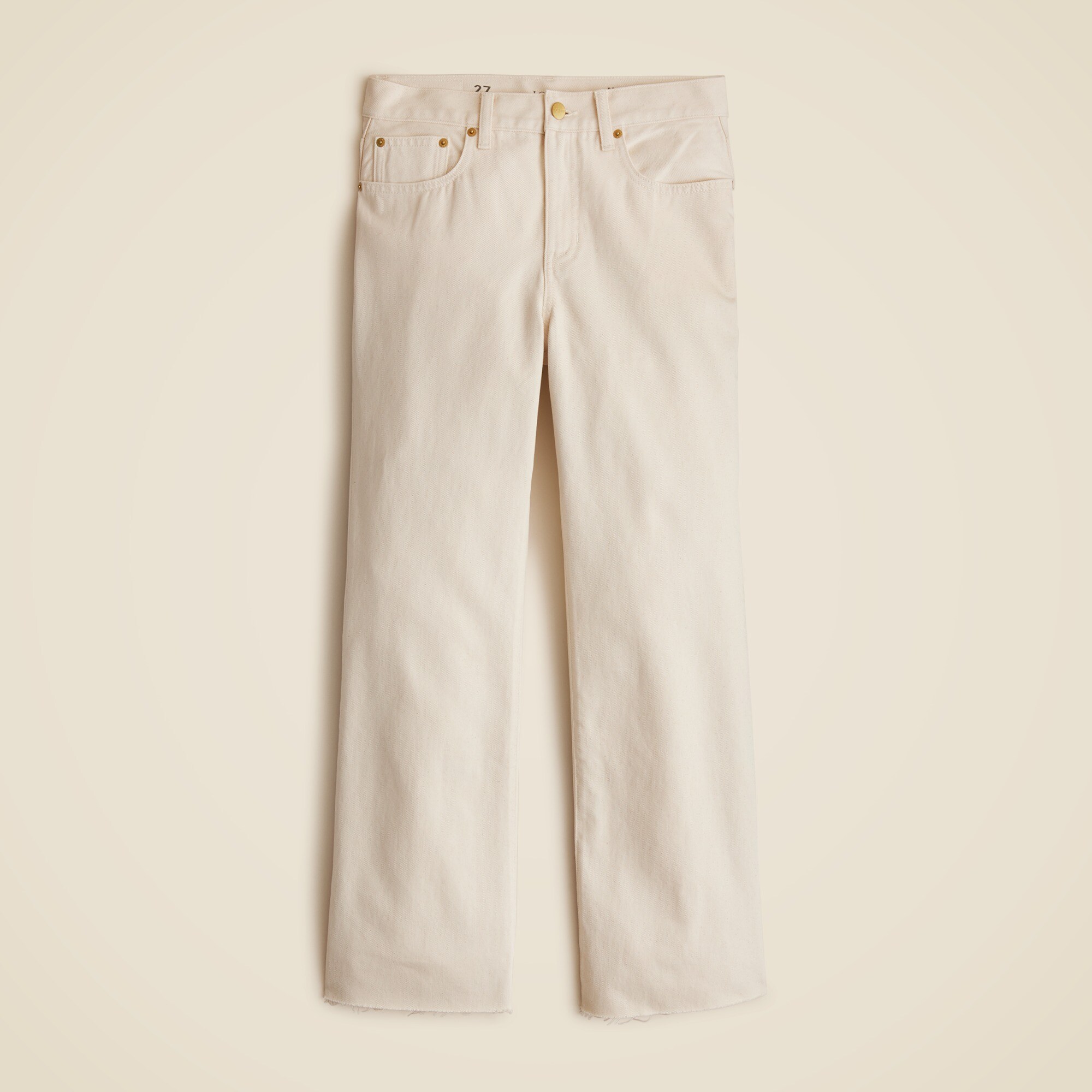 Mid-rise relaxed kickout jean