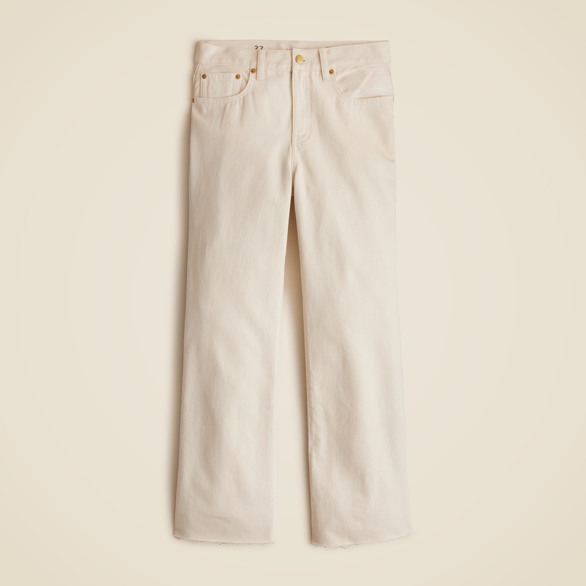 Mid-rise relaxed kickout jean