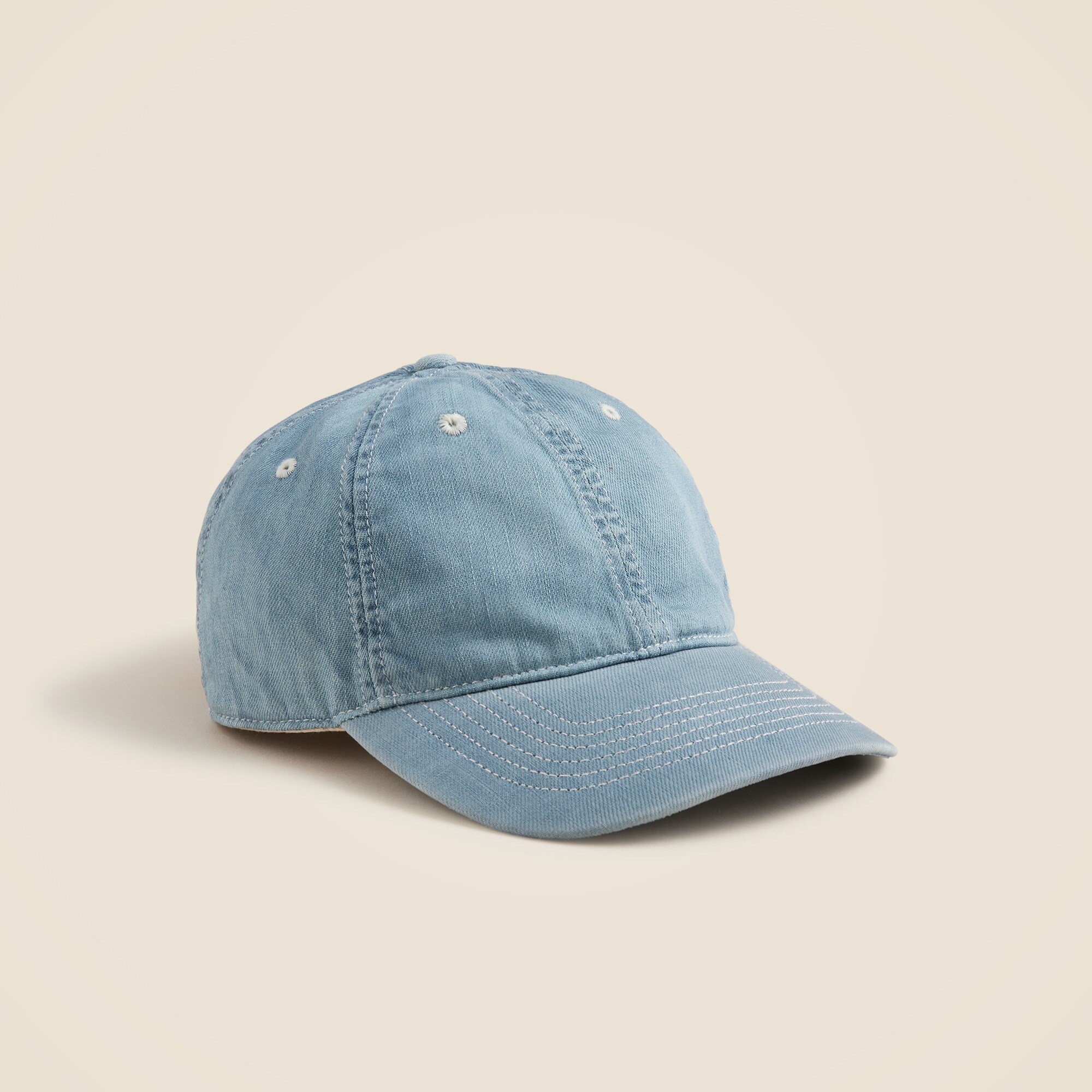 Denim baseball cap