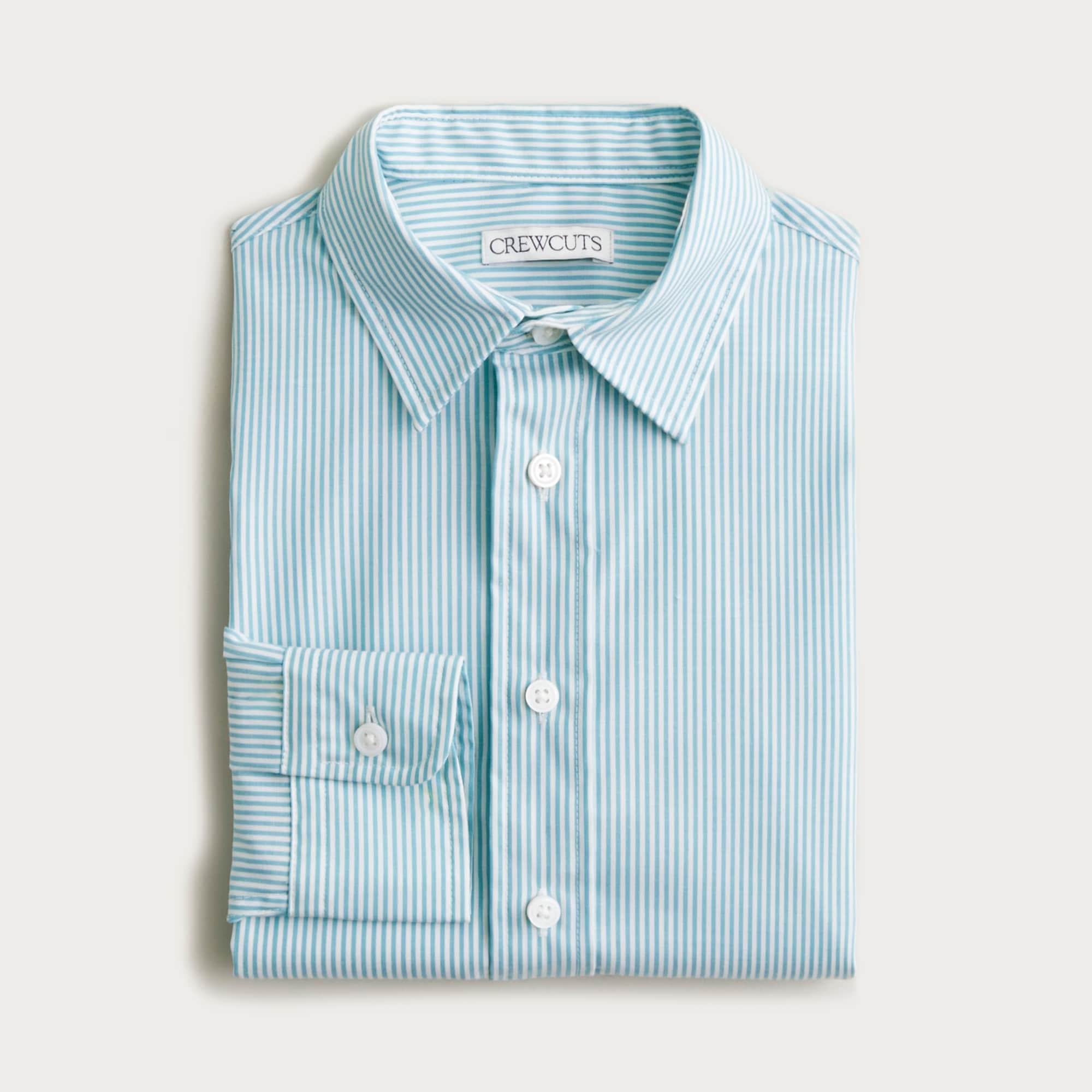  Boys' Ludlow Premium fine cotton dress shirt in stripe