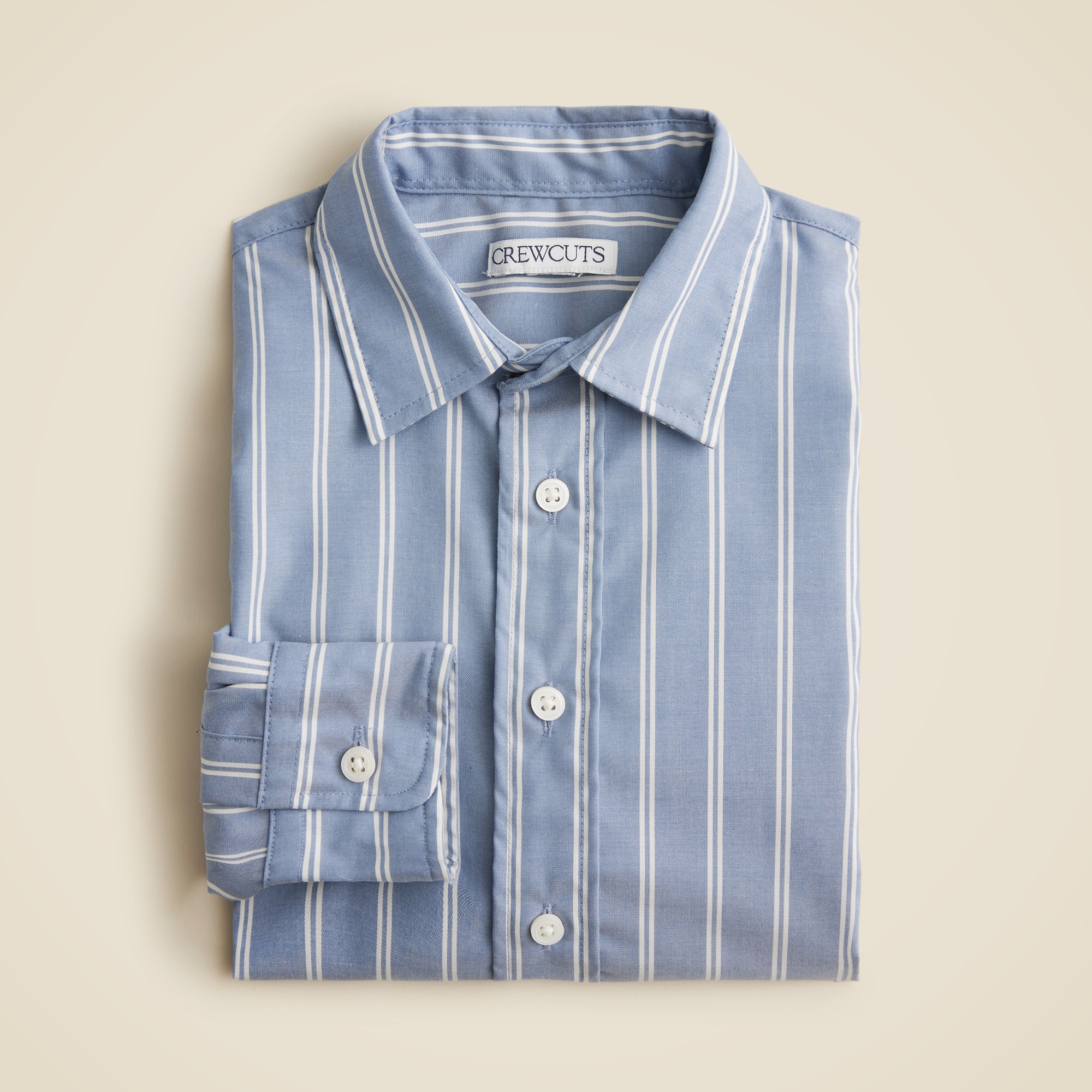  Boys' Ludlow Premium fine cotton dress shirt in stripe