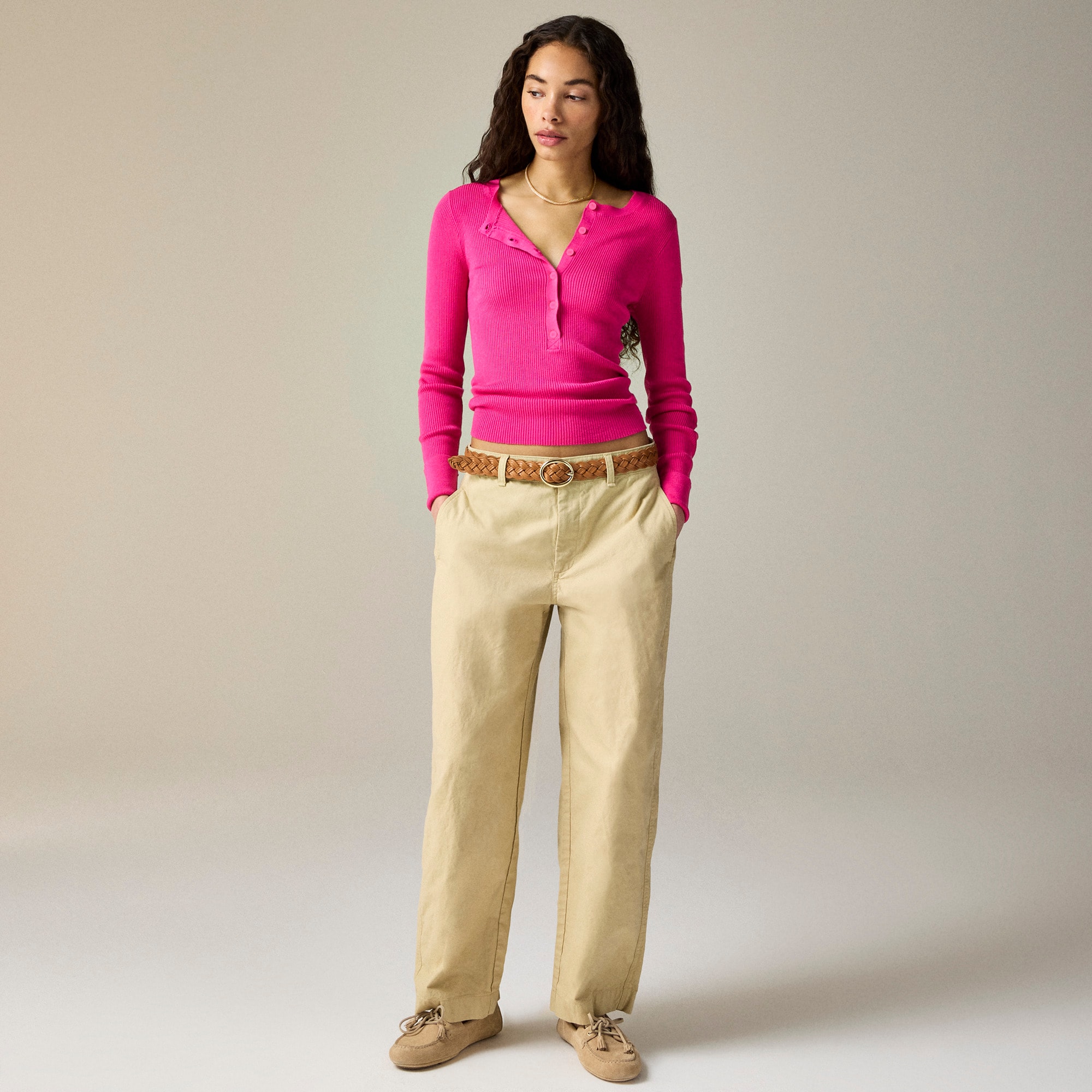 Henley sweater in TENCEL™ blend
