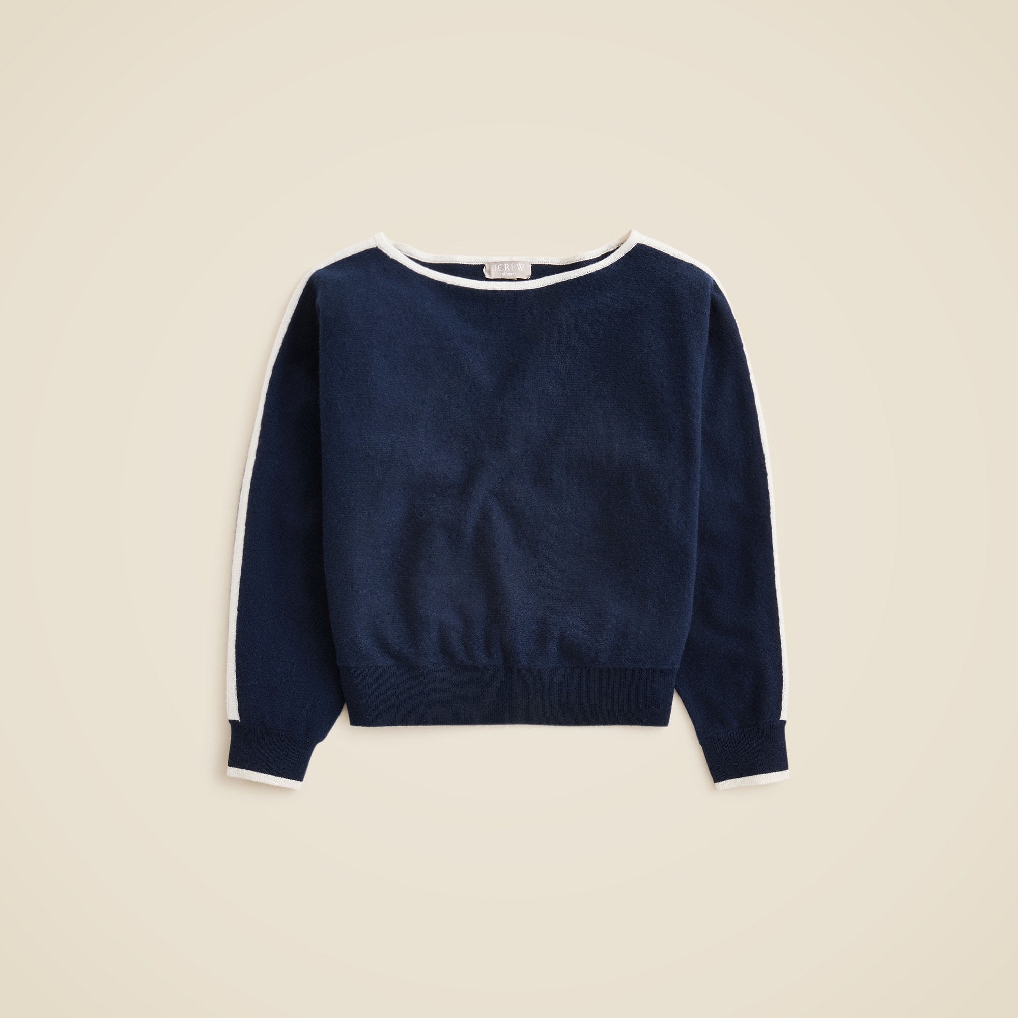 Cashmere contrast-stripe sweater
