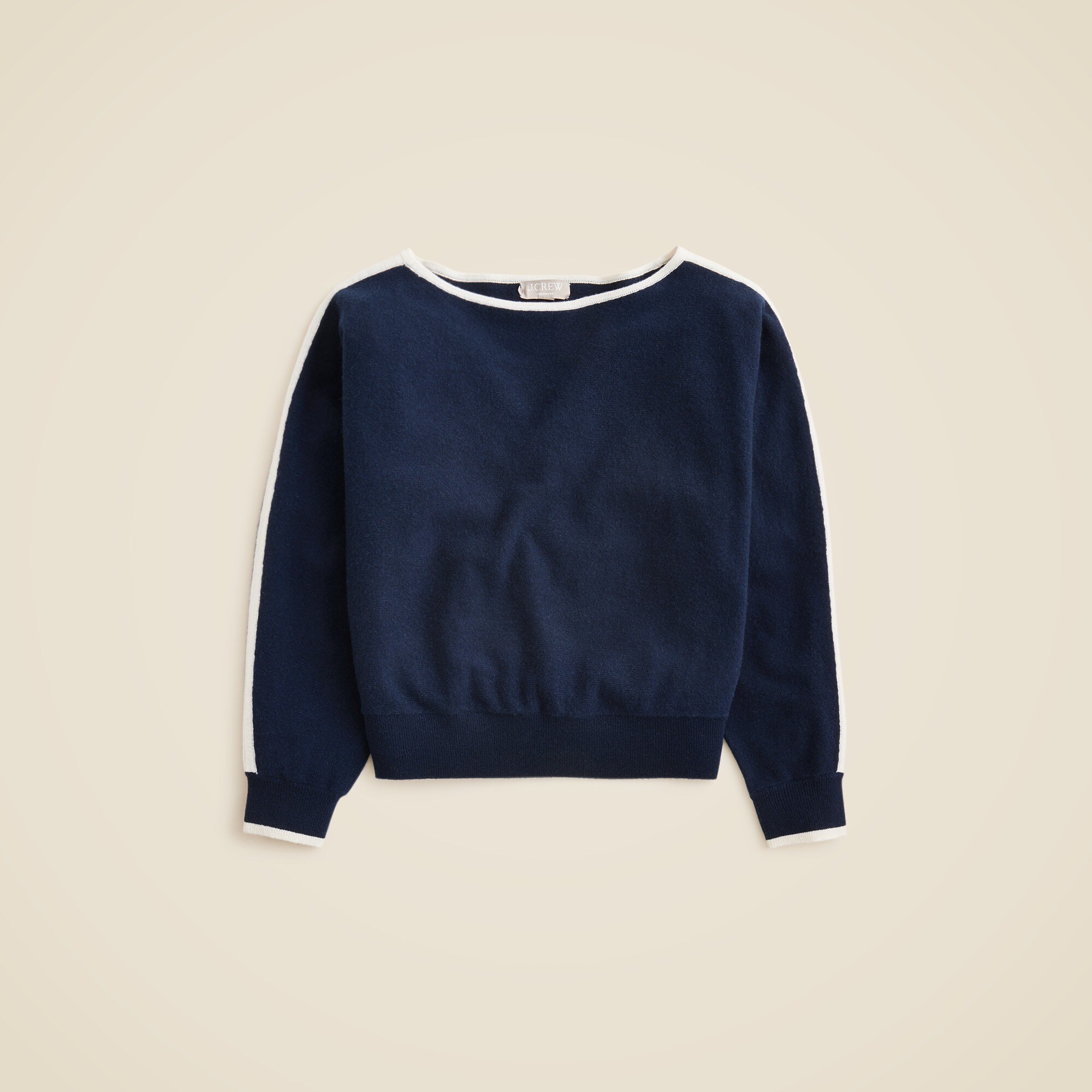 Cashmere contrast-stripe sweater