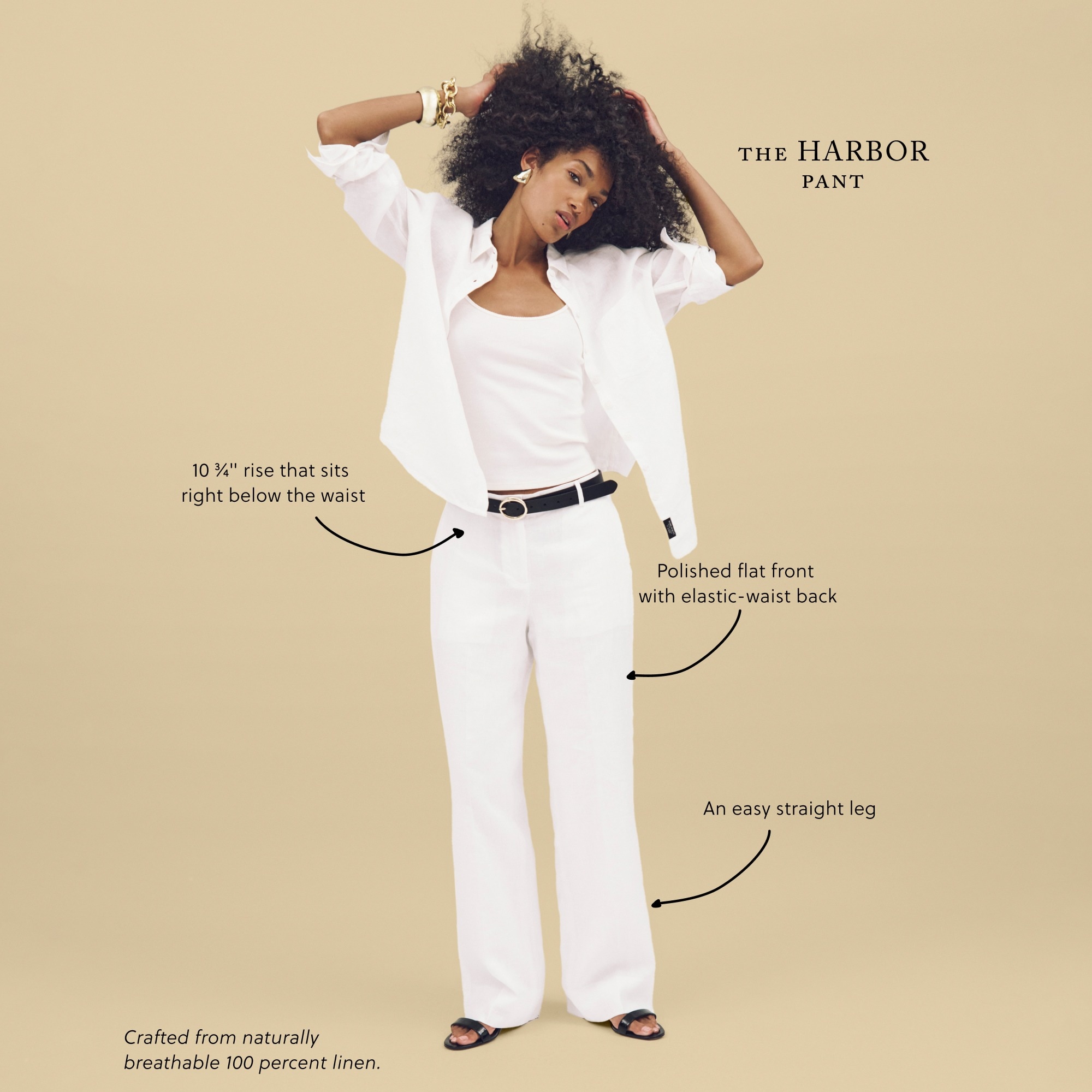 Harbor pant in linen