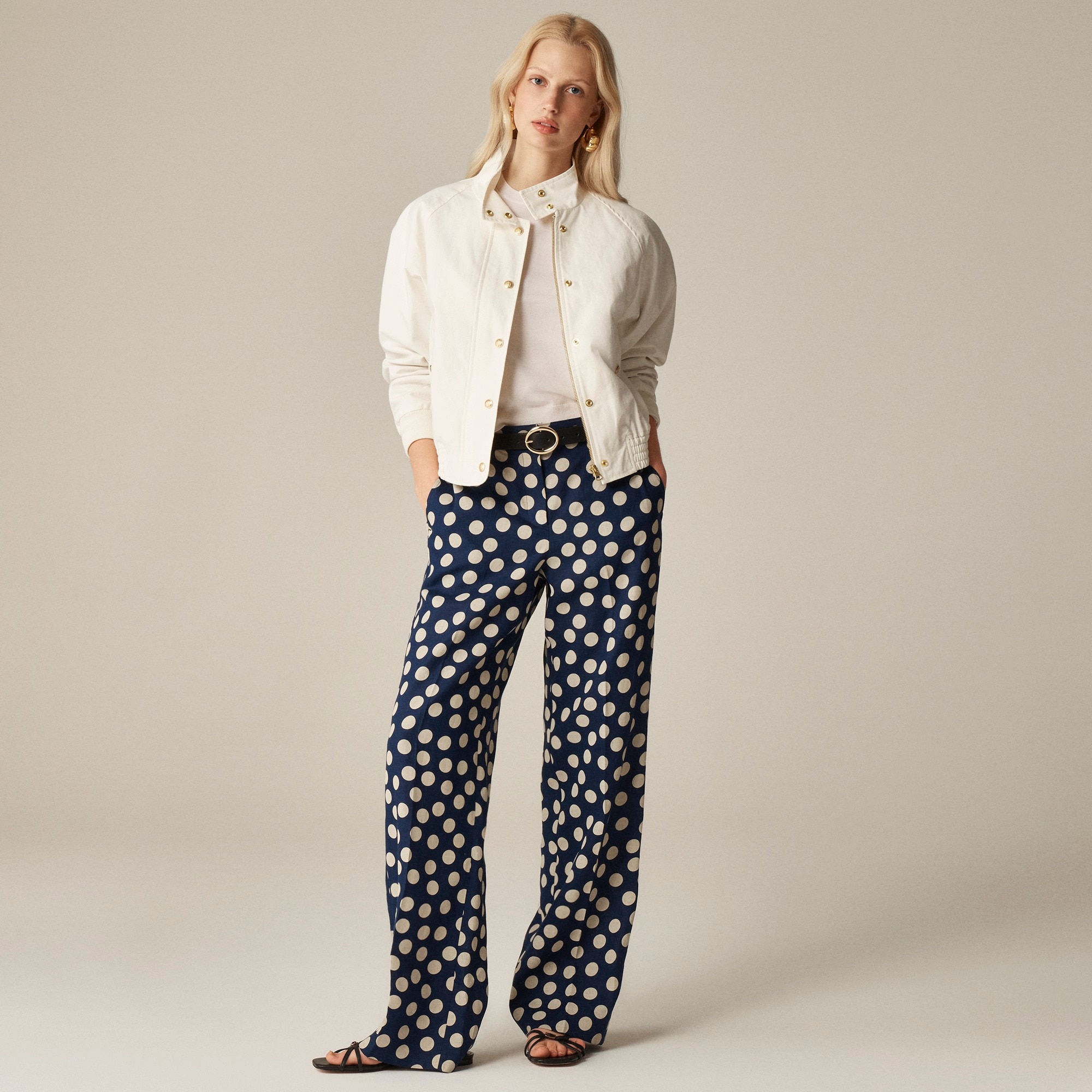 womens Harbor pant in dot linen