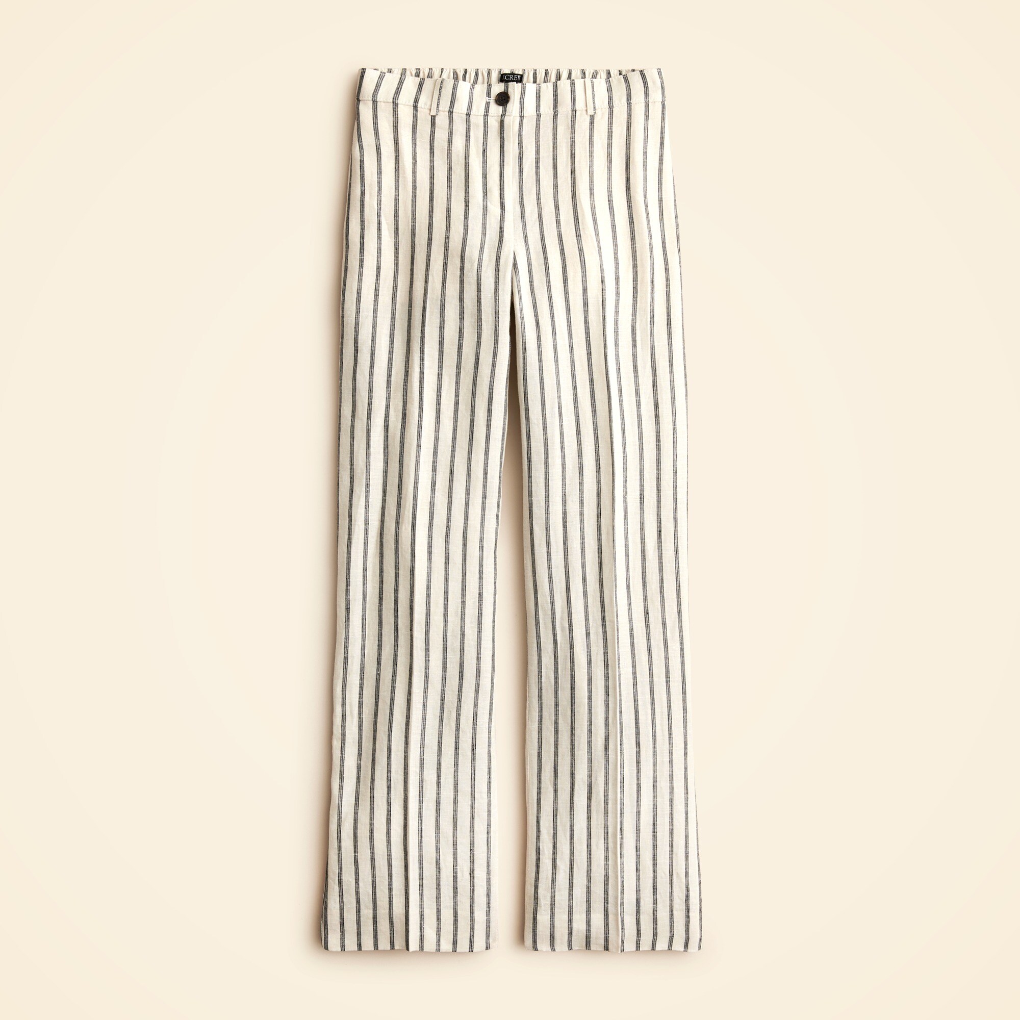 Harbor pant in striped linen