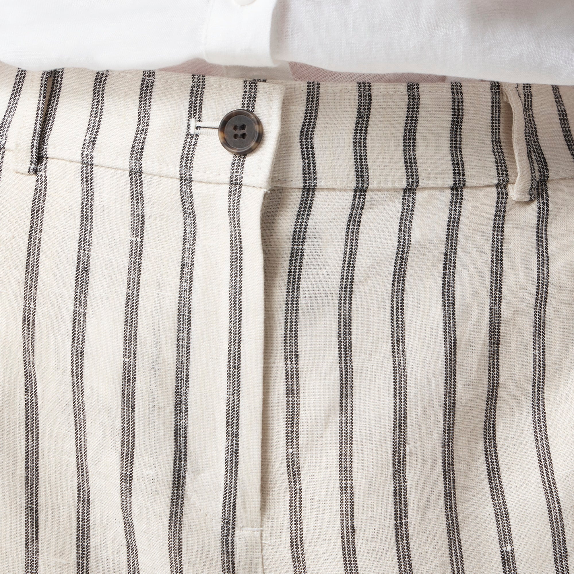 Harbor pant in striped linen