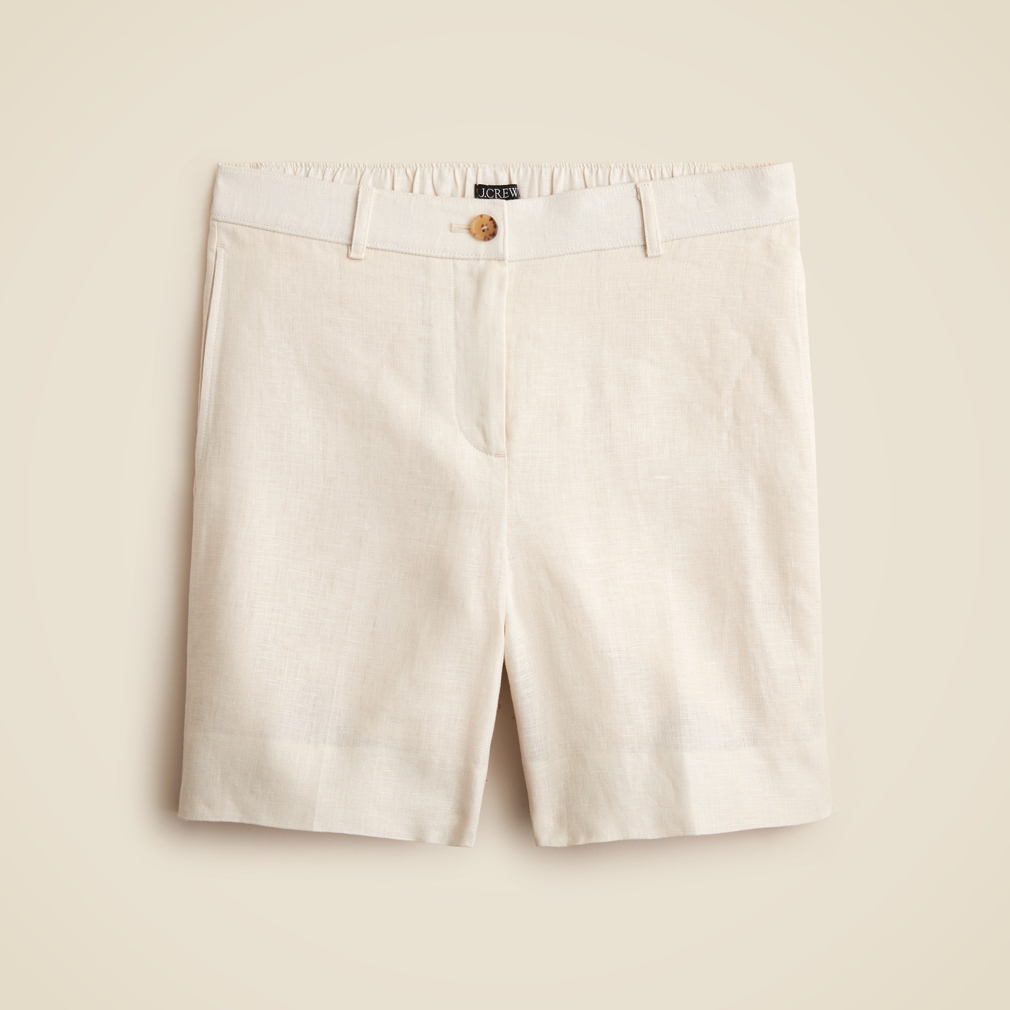 6" Harbor short in linen