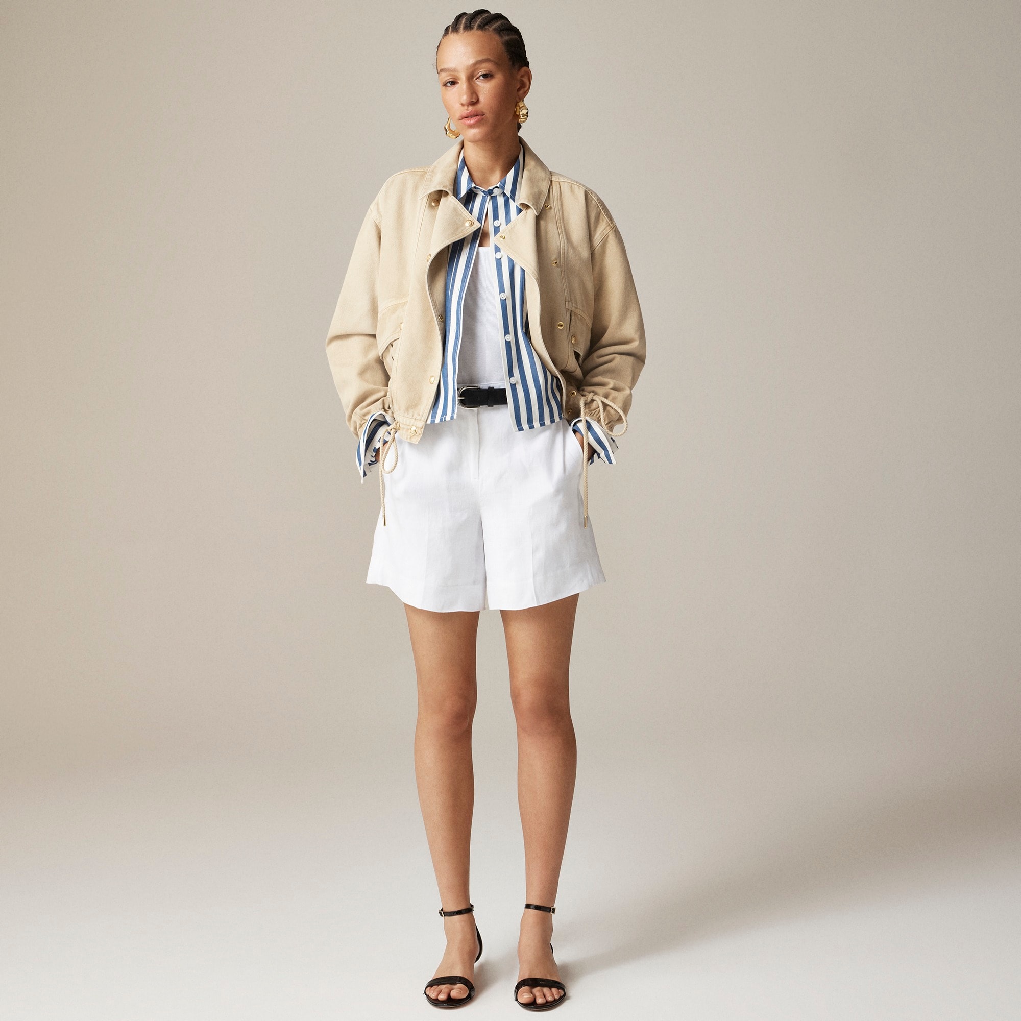 womens 6&quot; Harbor short in linen