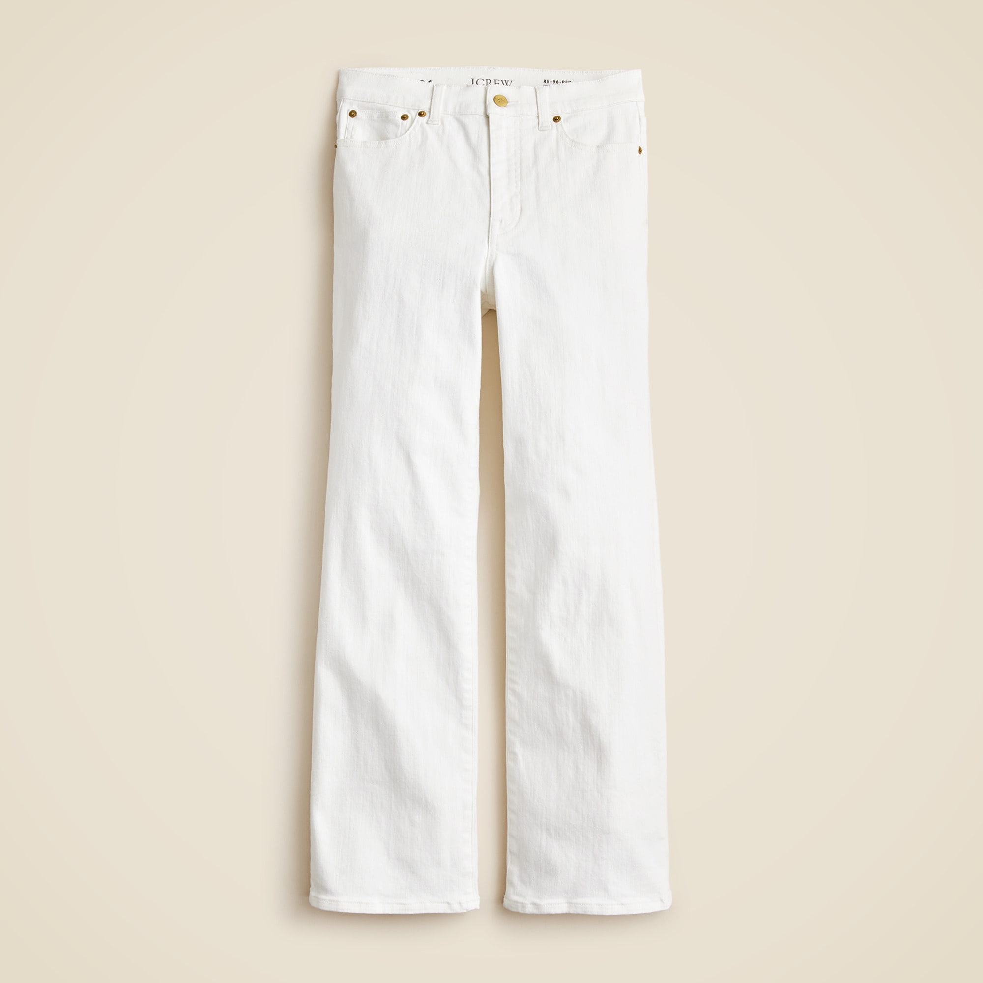 High-rise kickout jean