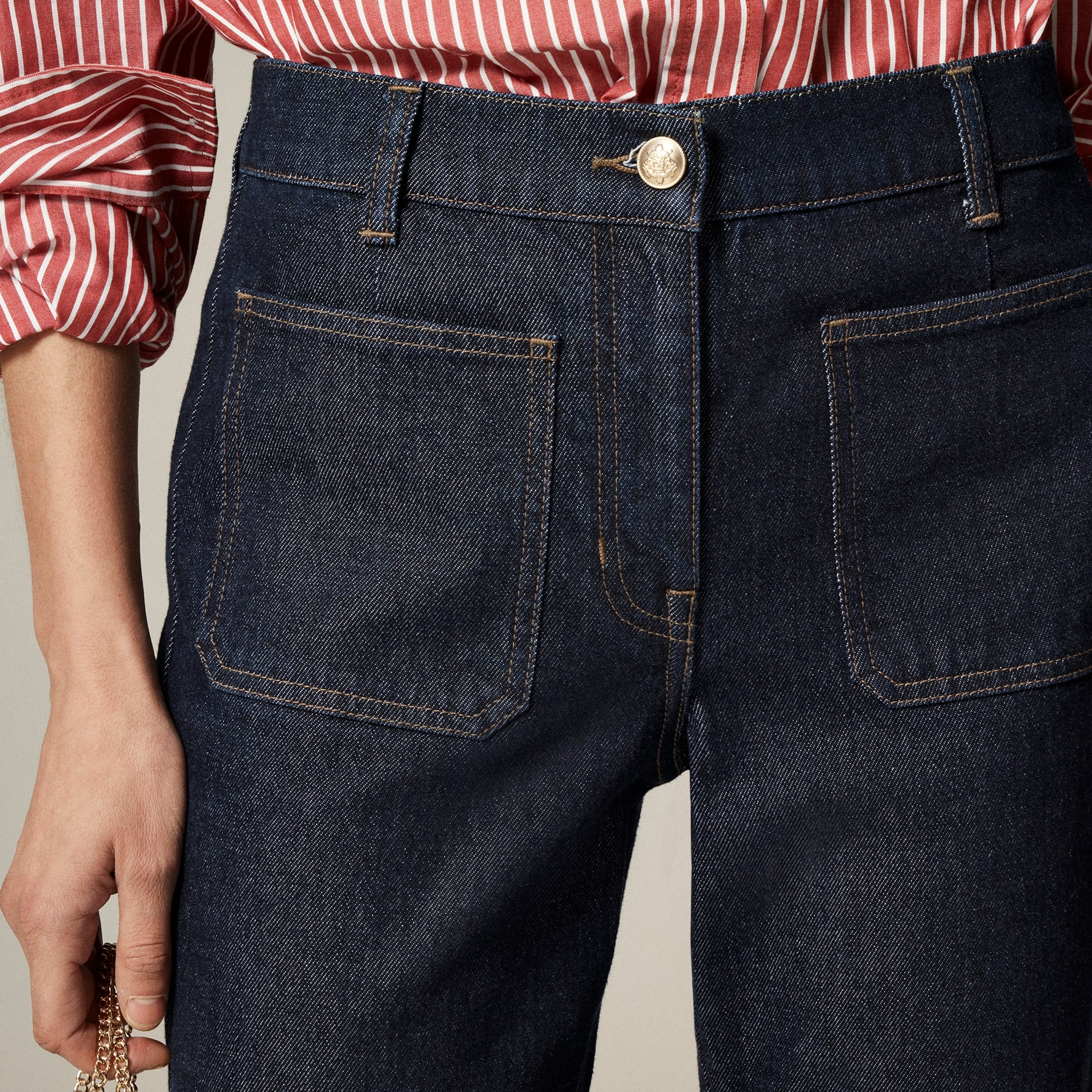 J.Crew: High-rise Kickout Jean With Sailor Pockets For Women