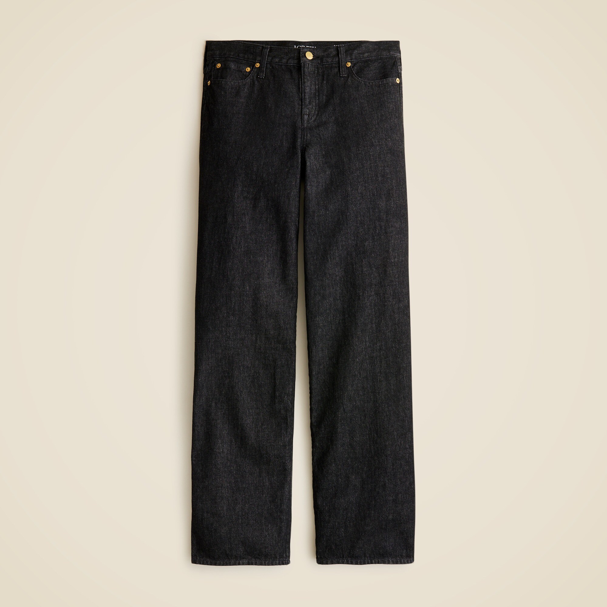 Lower-rise wide-leg jean