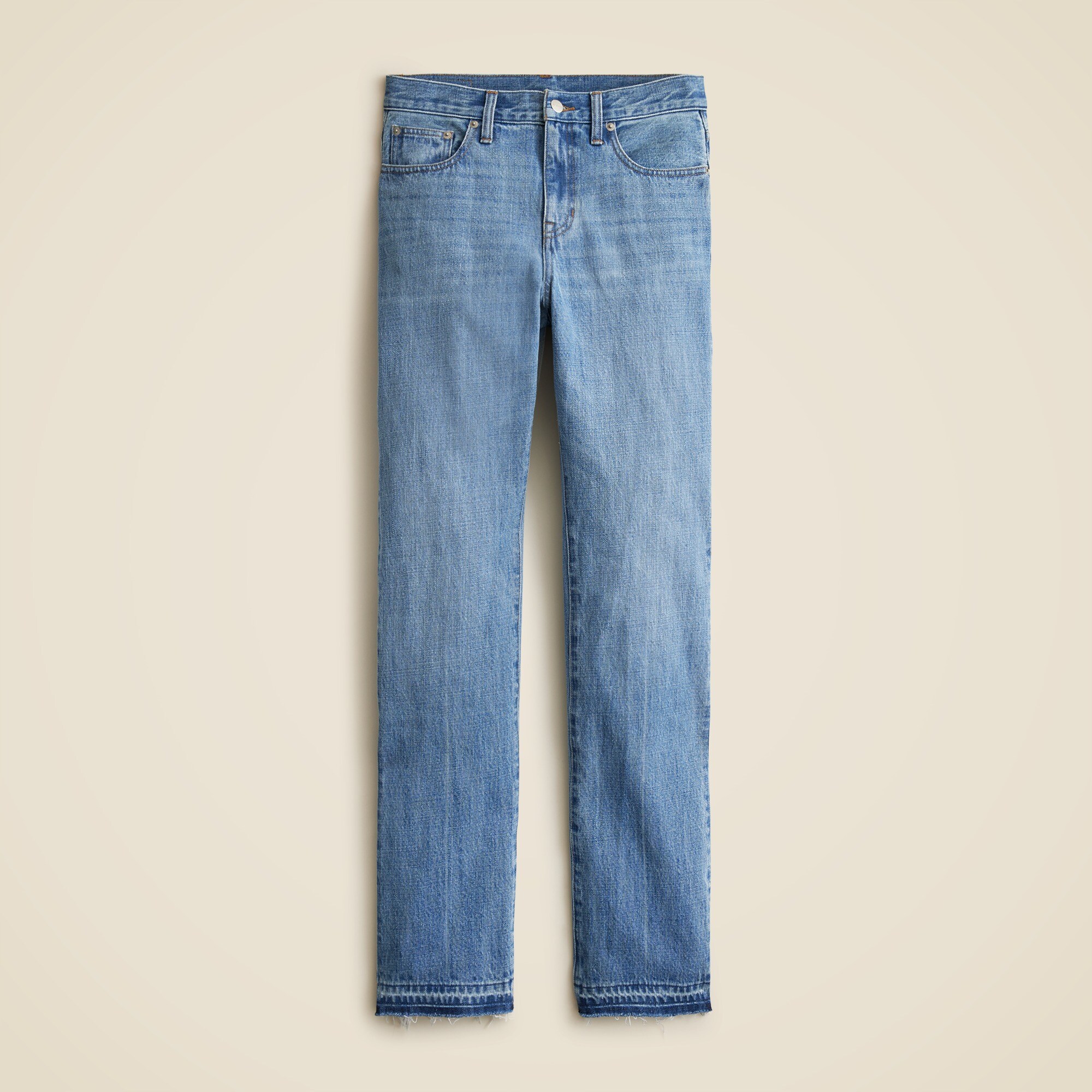 Mid-rise straight jean
