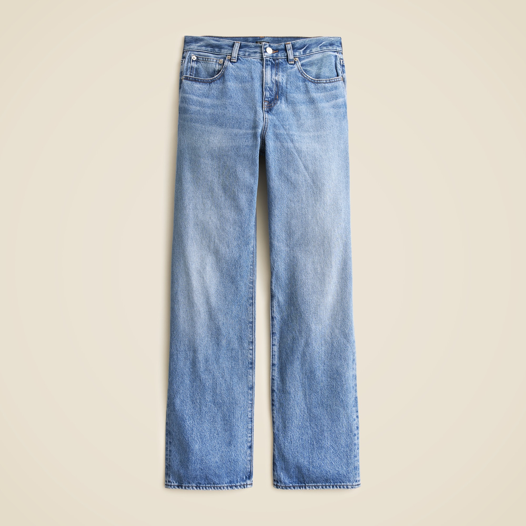 High-rise relaxed straight jean