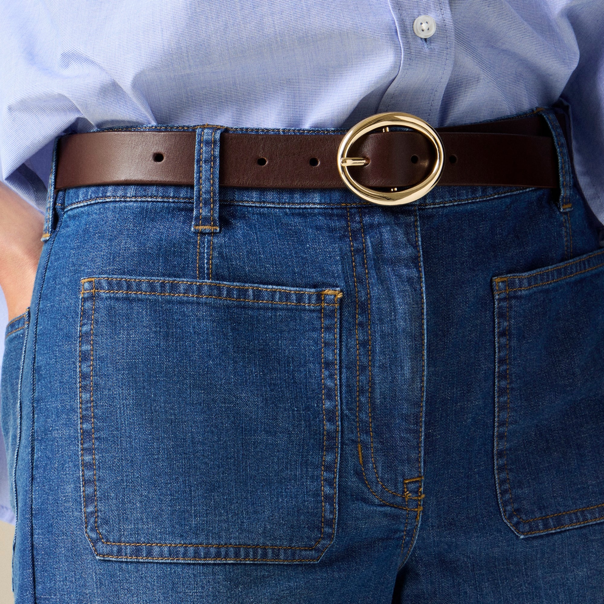 J.Crew: High-rise Kickout Jean With Sailor Pockets In Drapey J.Crew: High-rise Kickout Jean With Sailor Pockets In Drapey