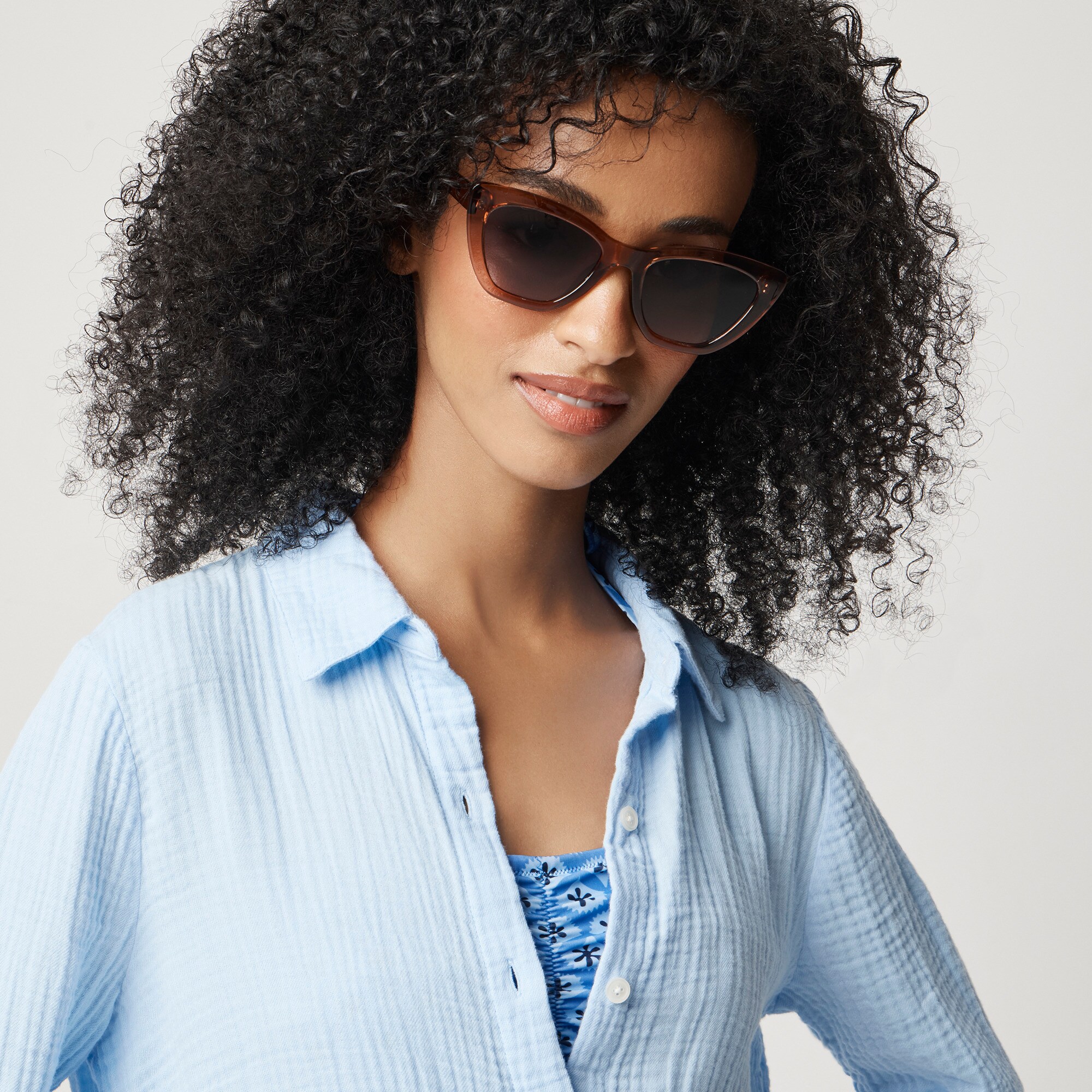 Button-down beach tunic