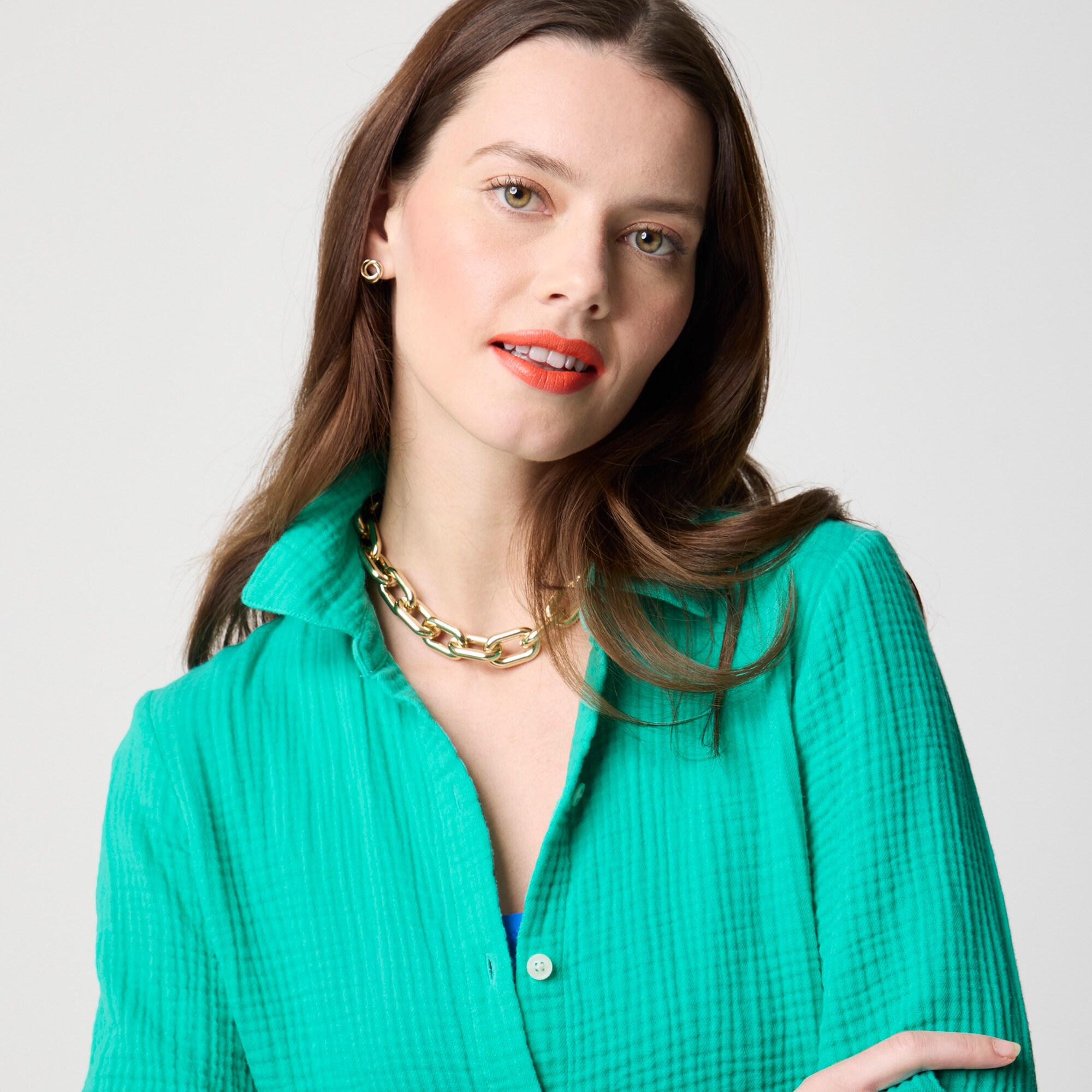 Button-down beach tunic