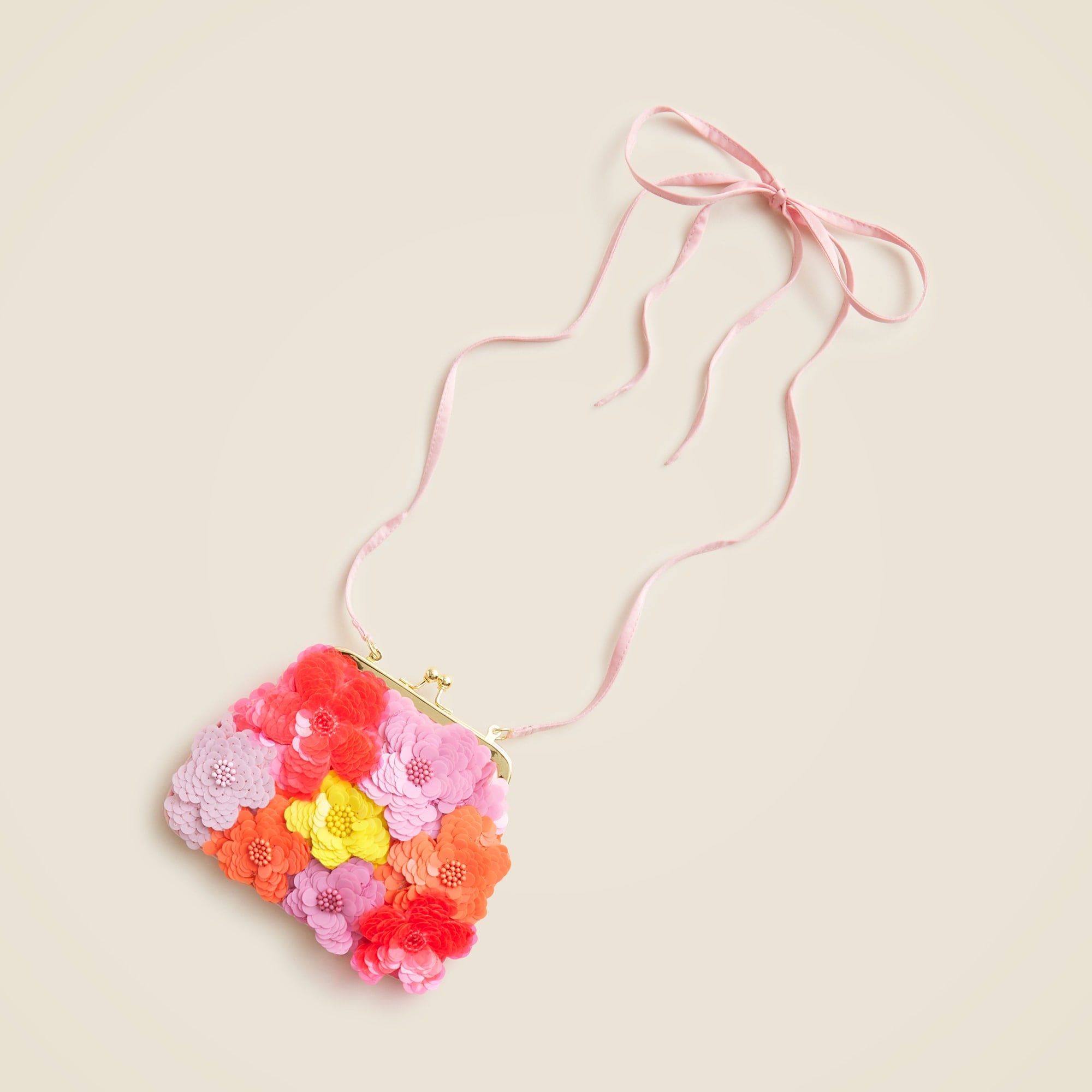 girls Girls' floral sequin-embellished purse