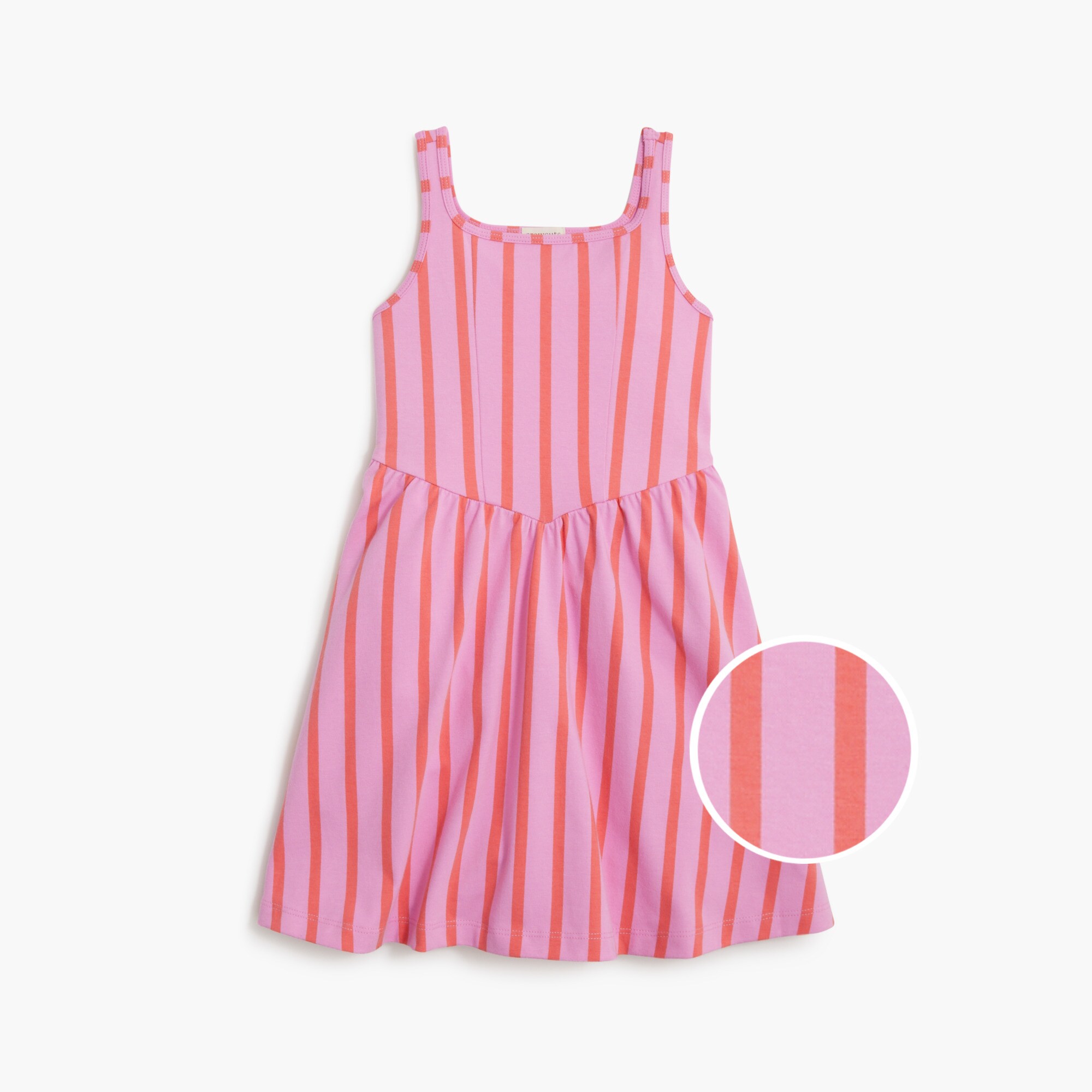 girls' striped knit tank dress for girls