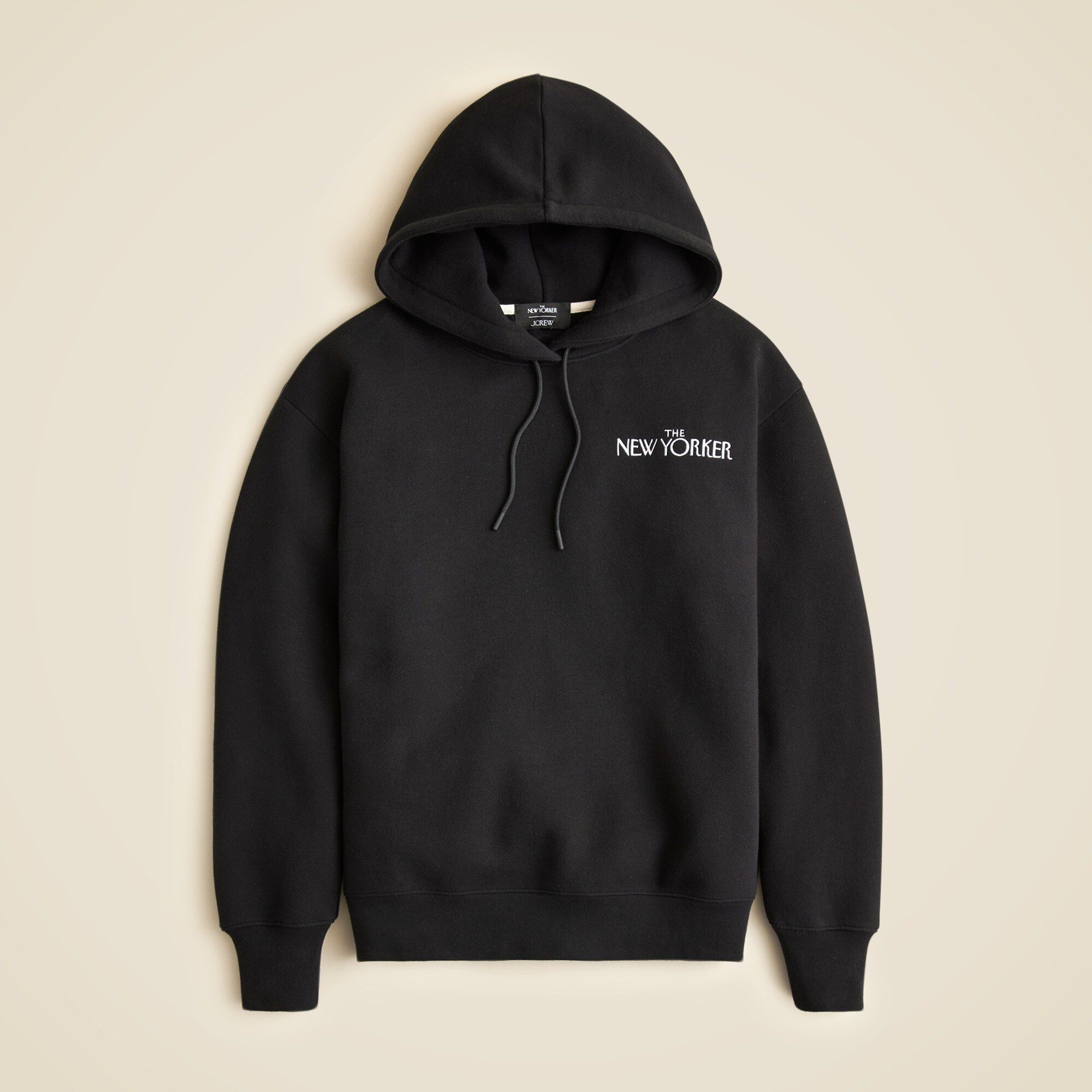 womens Limited-edition The New Yorker X J.Crew relaxed hoodie in heritage fleece