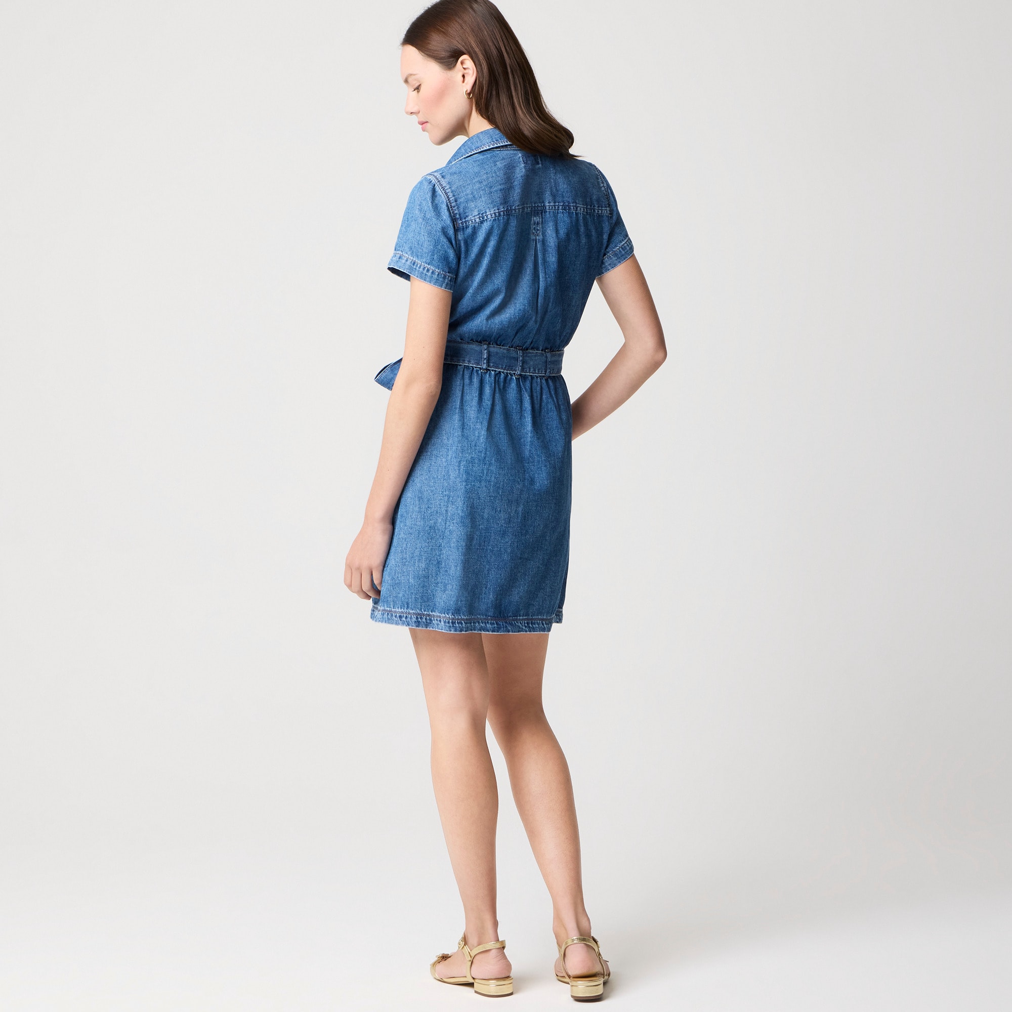 Denim utility dress