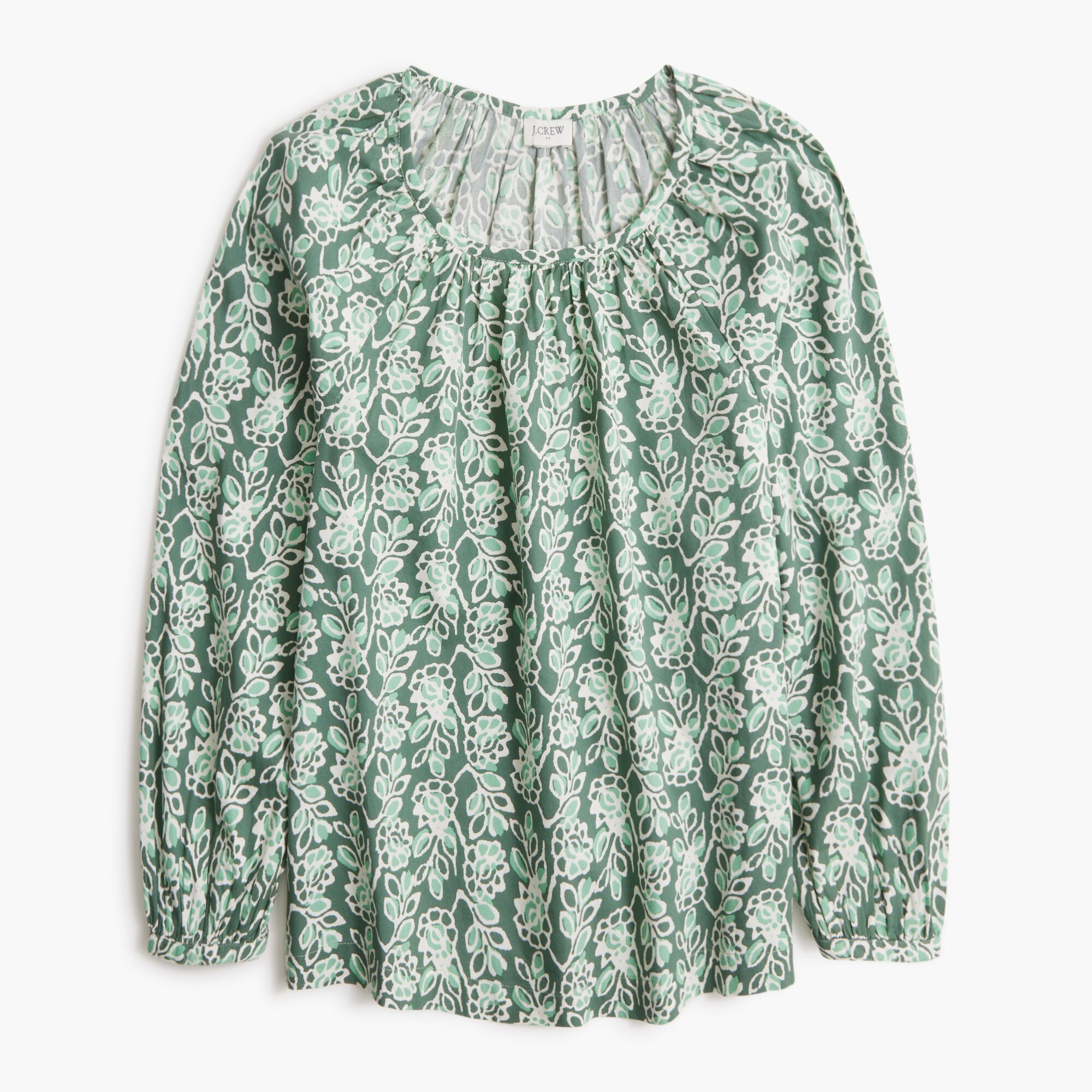 printed scoopneck top for women