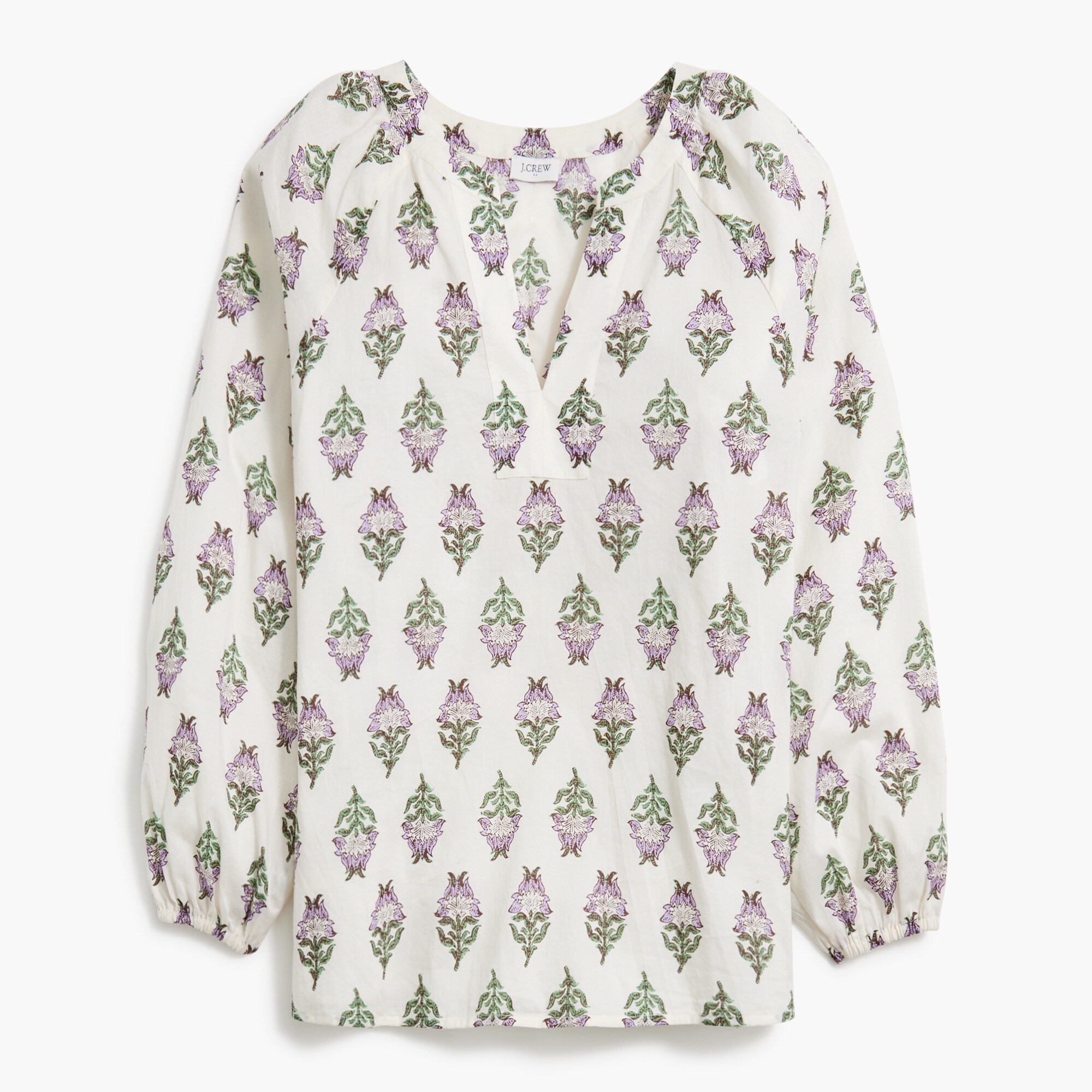 printed popover blouse for women