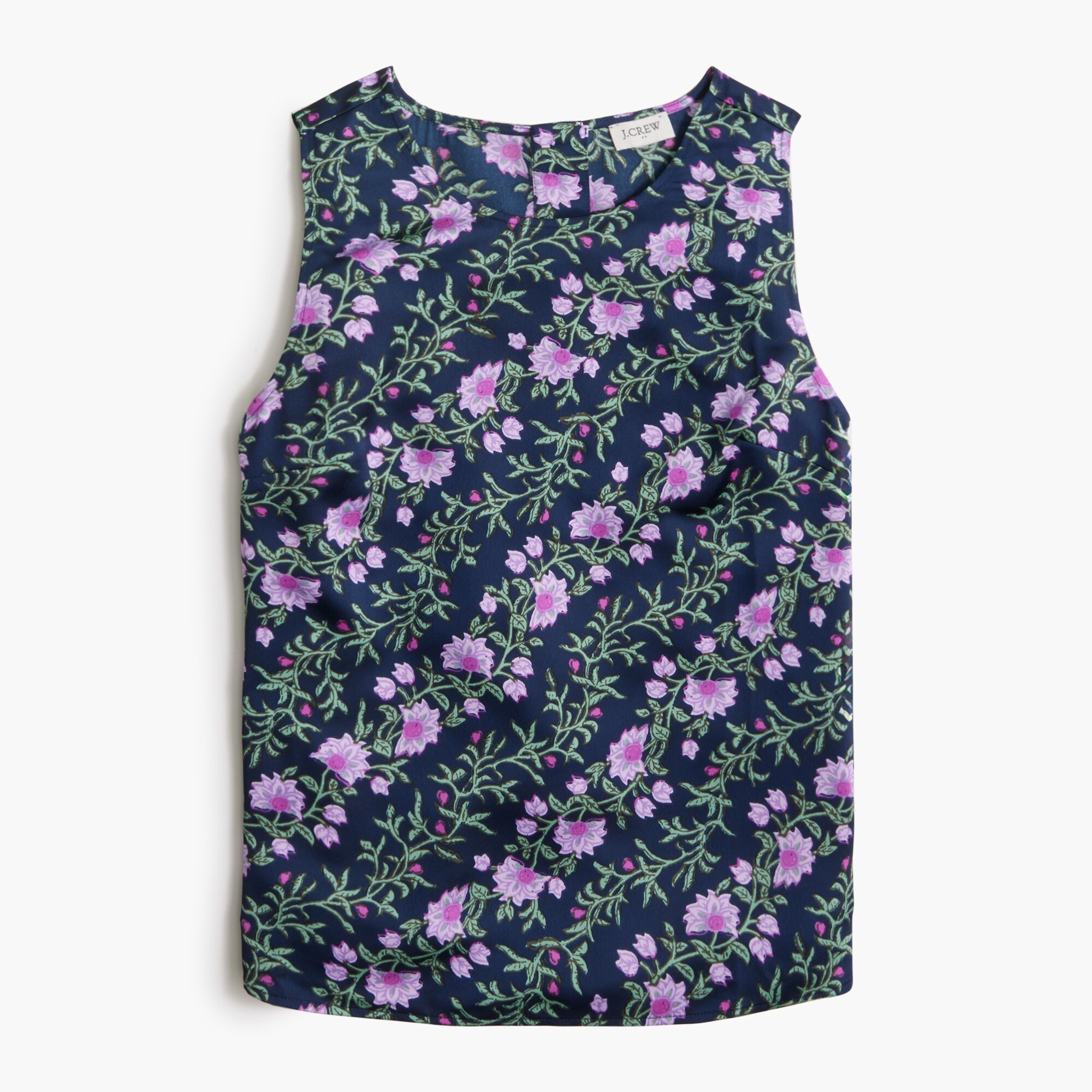 Printed sleeveless top