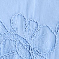 Embroidered puff-sleeve mini dress DUSTY PERI