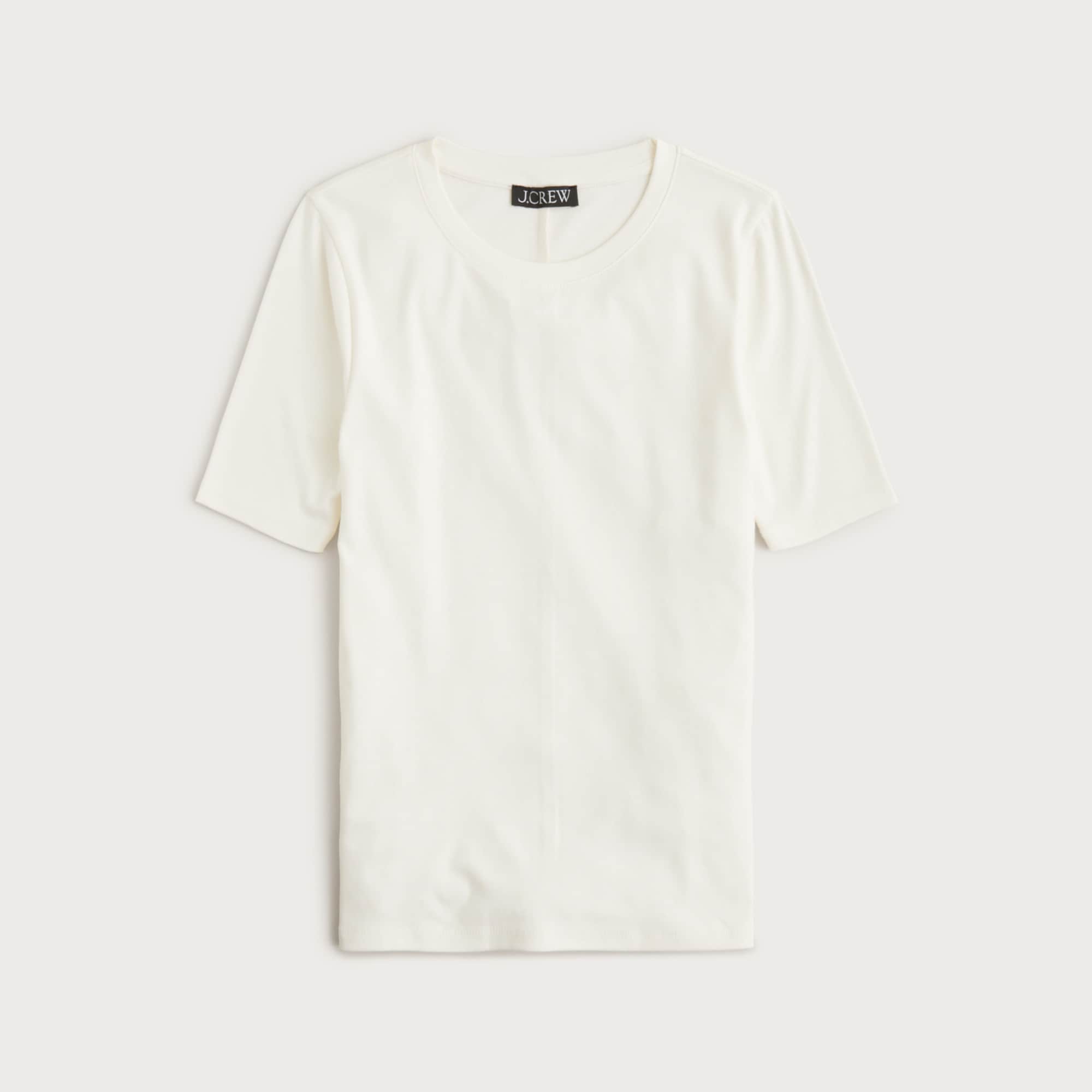 Refined rib elbow-sleeve T-shirt - image 2