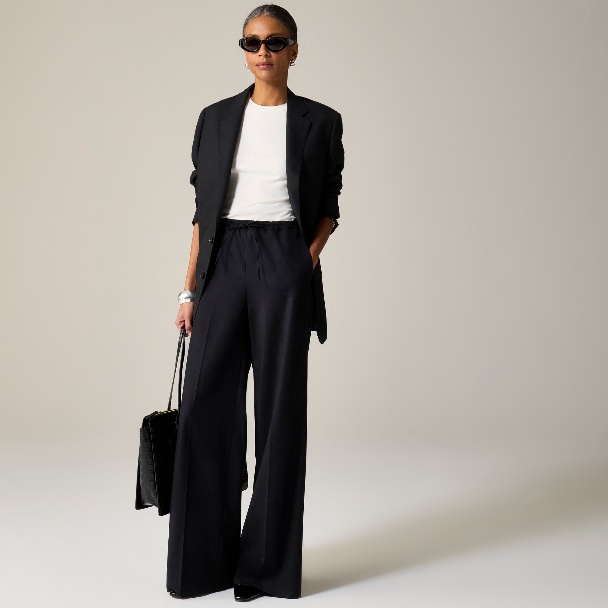 Refined rib elbow-sleeve T-shirt - image 4