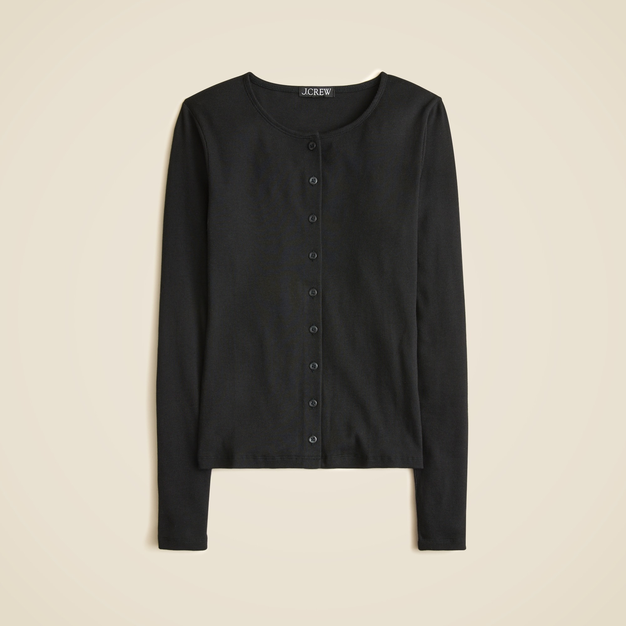 J.Crew: Fine Rib Knit Cardigan For Women
