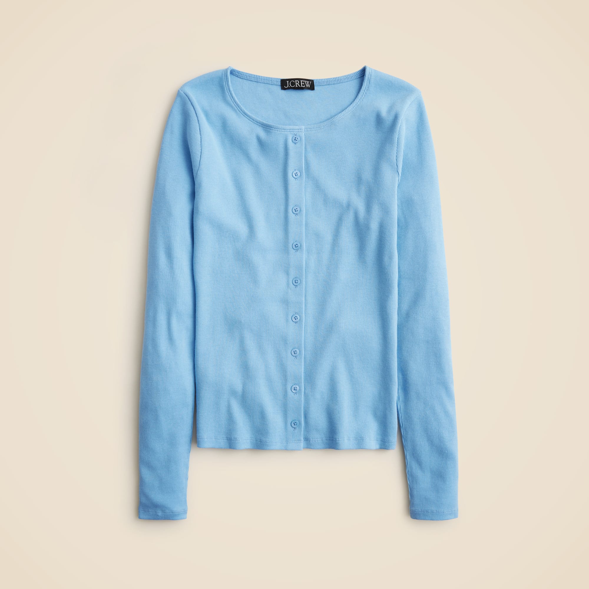 womens Fine rib knit cardigan